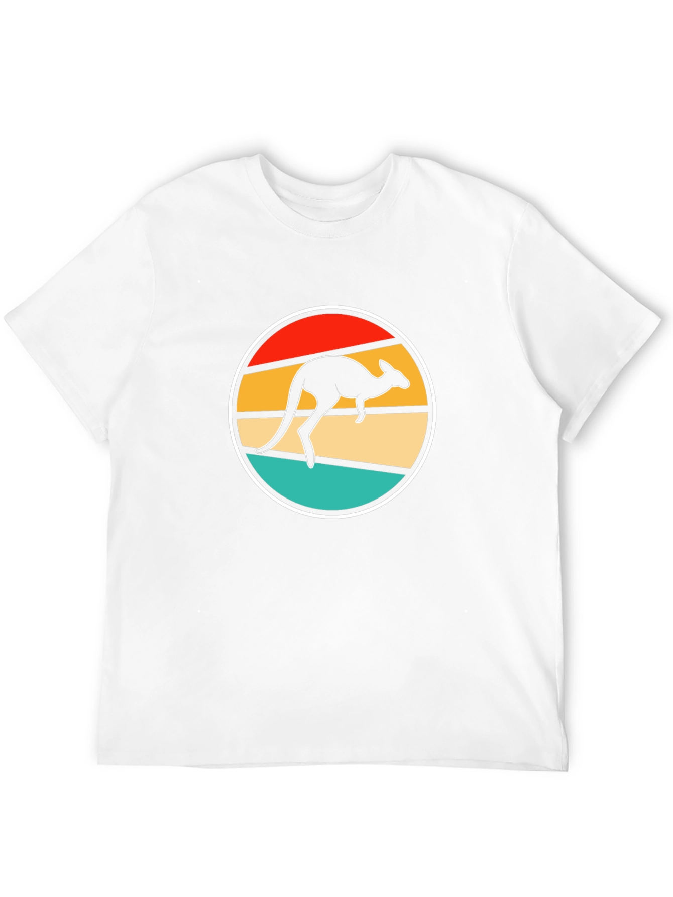 Black Retro Kangaroo T-Shirt - Black Novelty Tee view 12