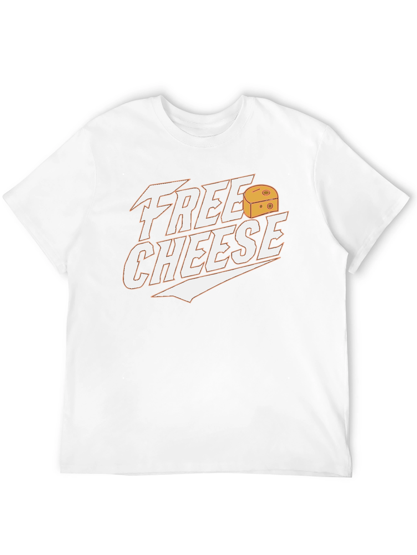 Black Free Cheese Graphic Tee - Funny Food Lover Shirt view 12