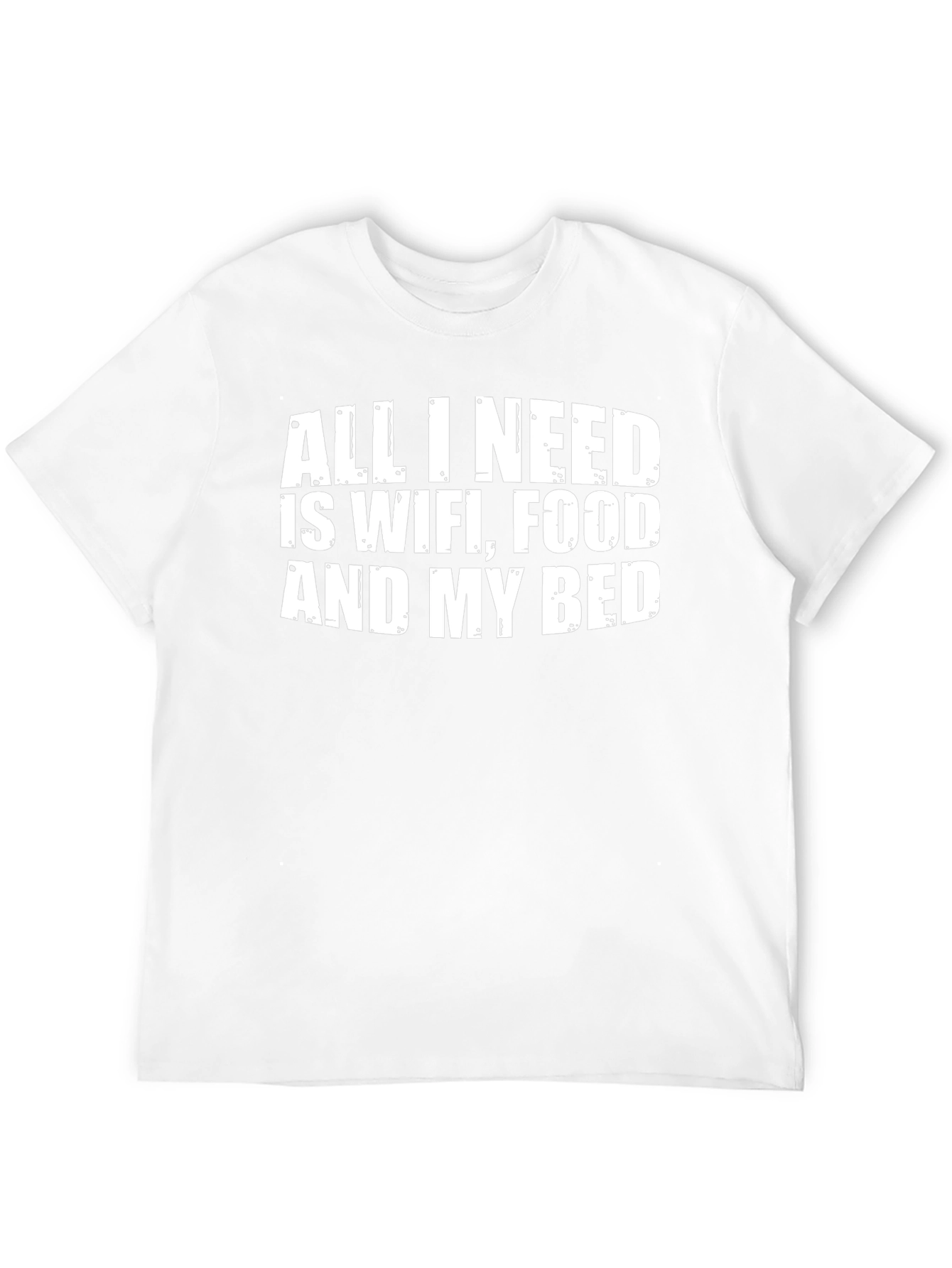 Black WiFi Food Bed Funny Graphic Tee - Soft Cotton view 12