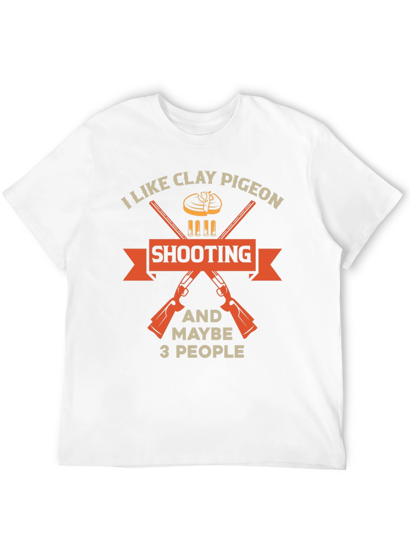 Black Clay Pigeon Shooting T-Shirt - Funny Hunter Tee view 12