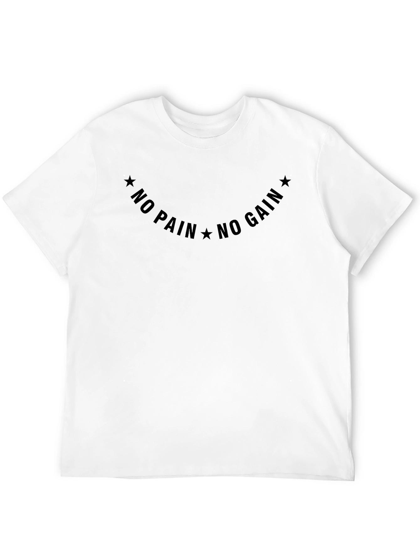 Black No Pain No Gain Graphic Tee - Black view 12