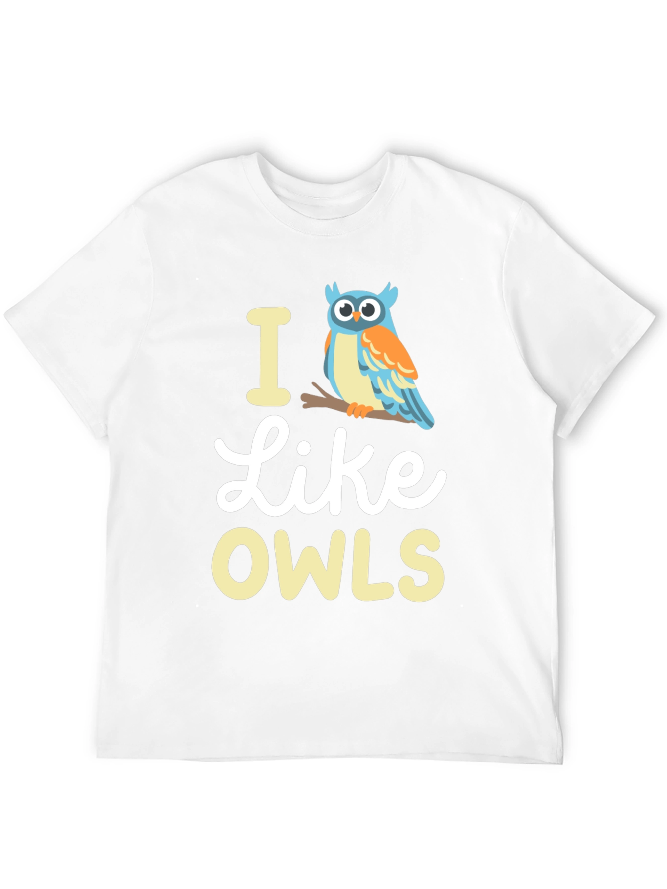 I Like Owls Graphic Tee - Soft Cotton Blend - 12