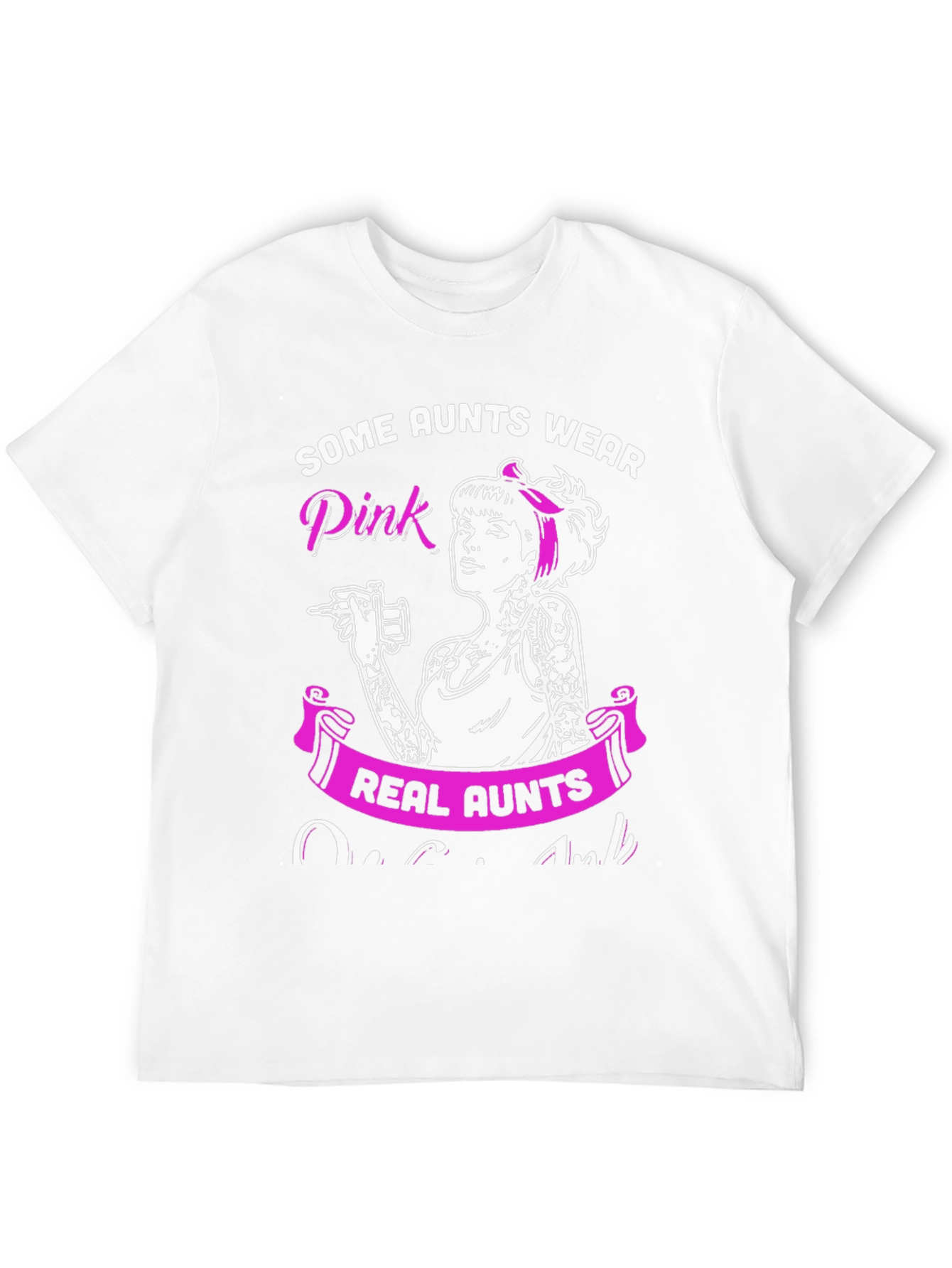 Some Aunts Wear Pink - Tattoo Artist Aunt T-Shirt - 12