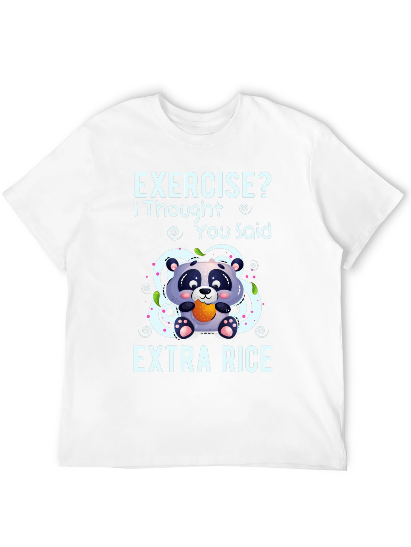 Black Exercise? Extra Rice Panda Graphic Tee view 12