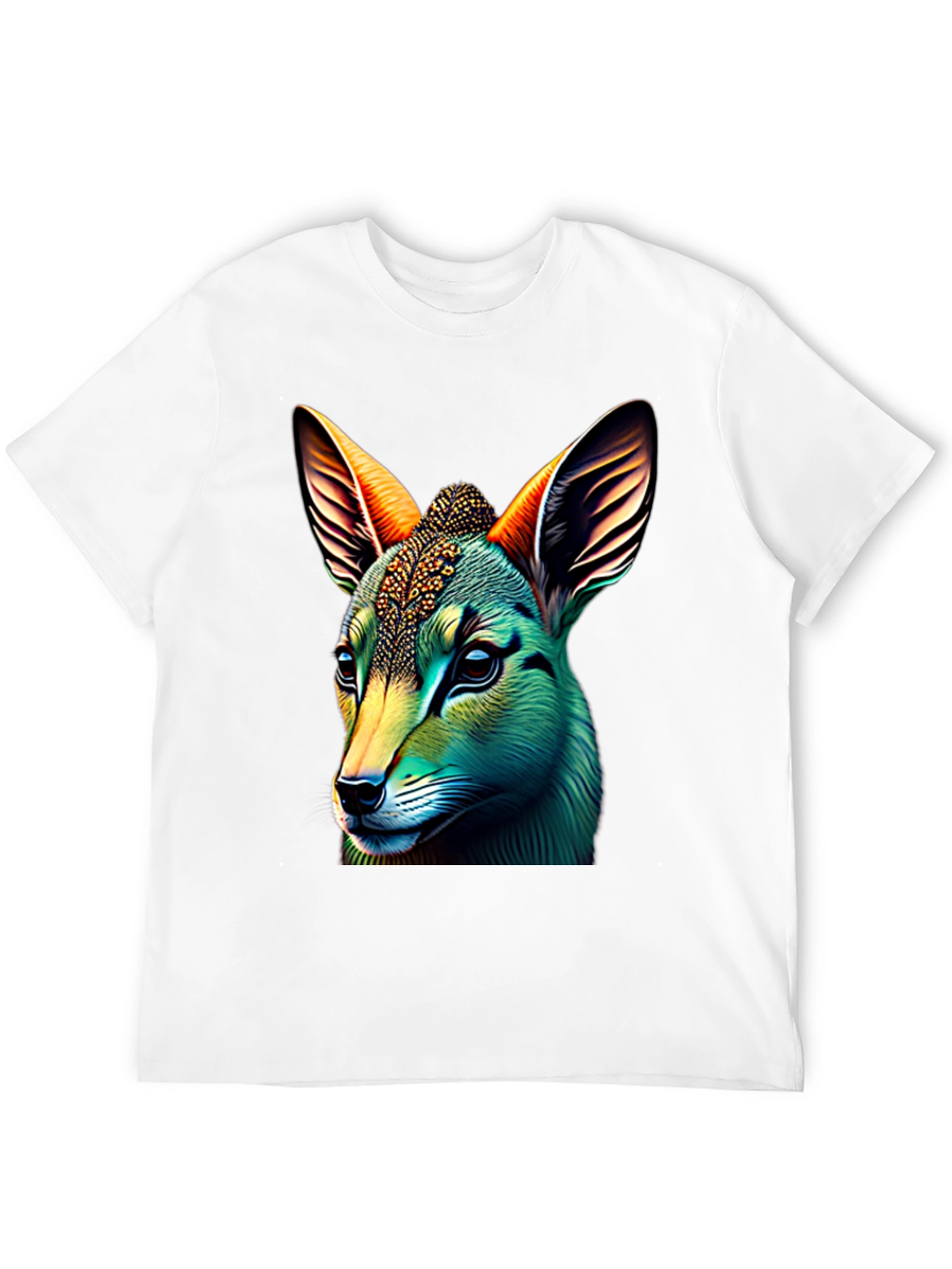 Black Vibrant Animal Graphic Tee - Unique Design view 12