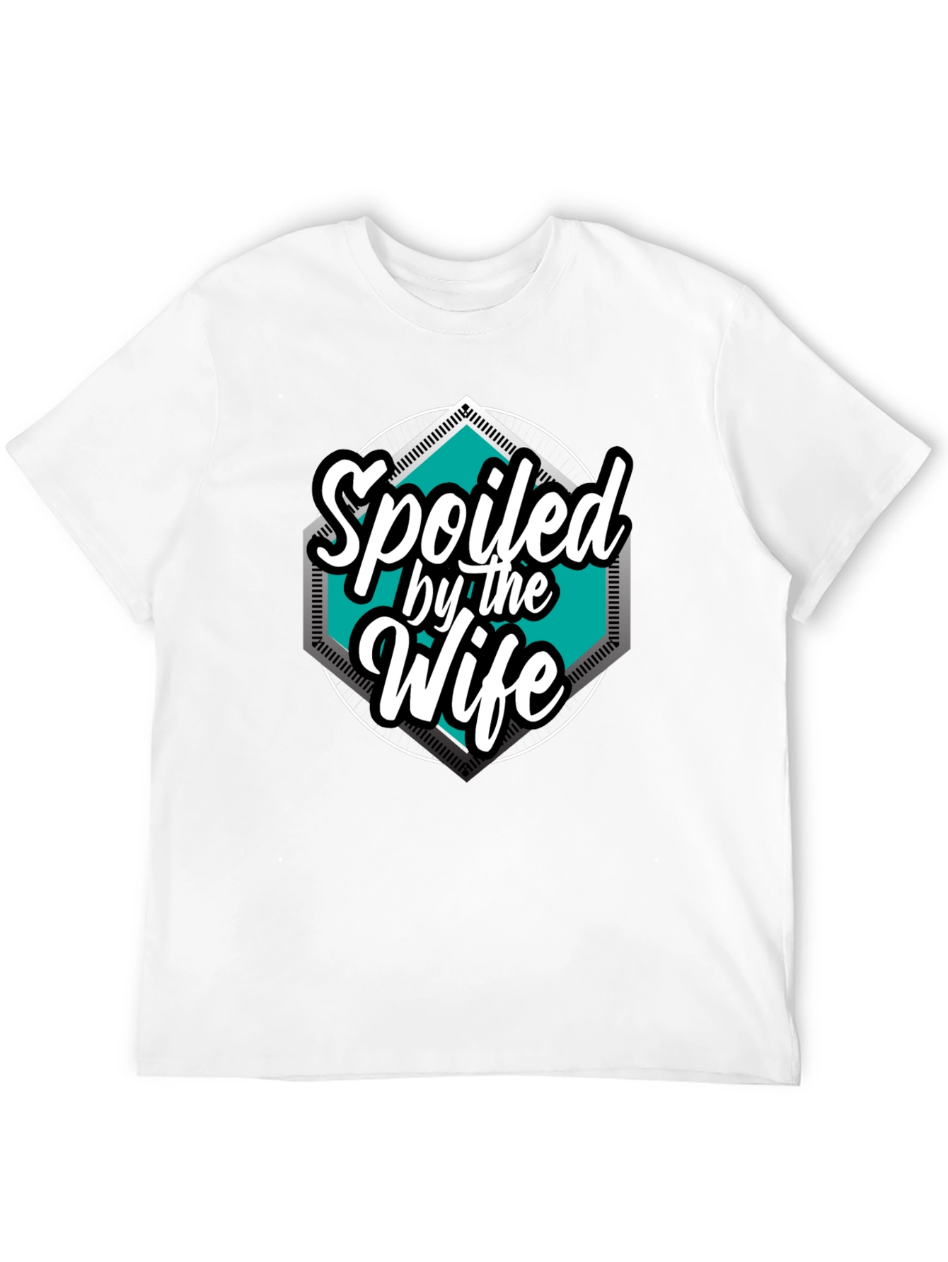 Black Spoiled by the Wife Graphic Tee - Black view 12