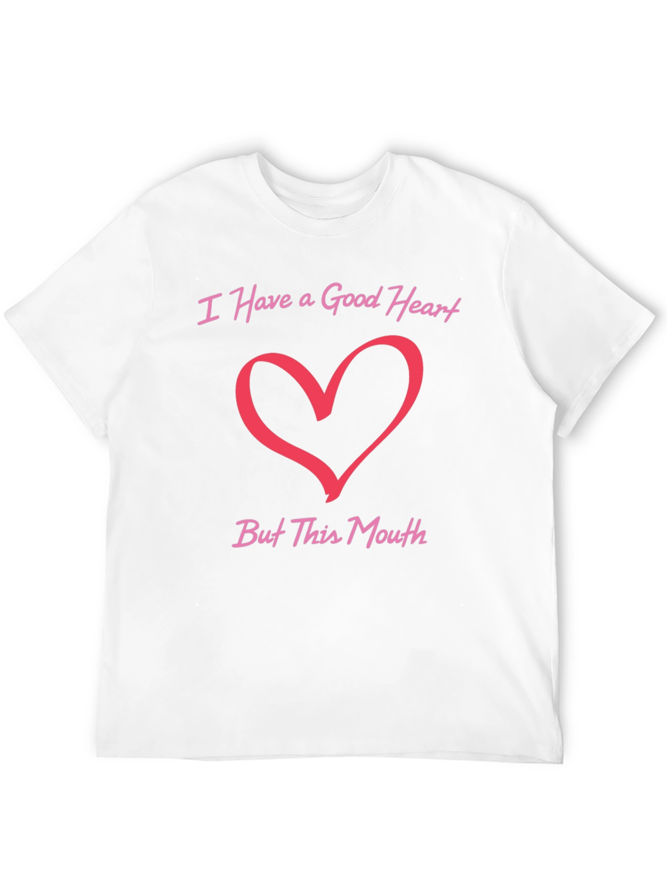 Black Good Heart Funny T-Shirt view 12