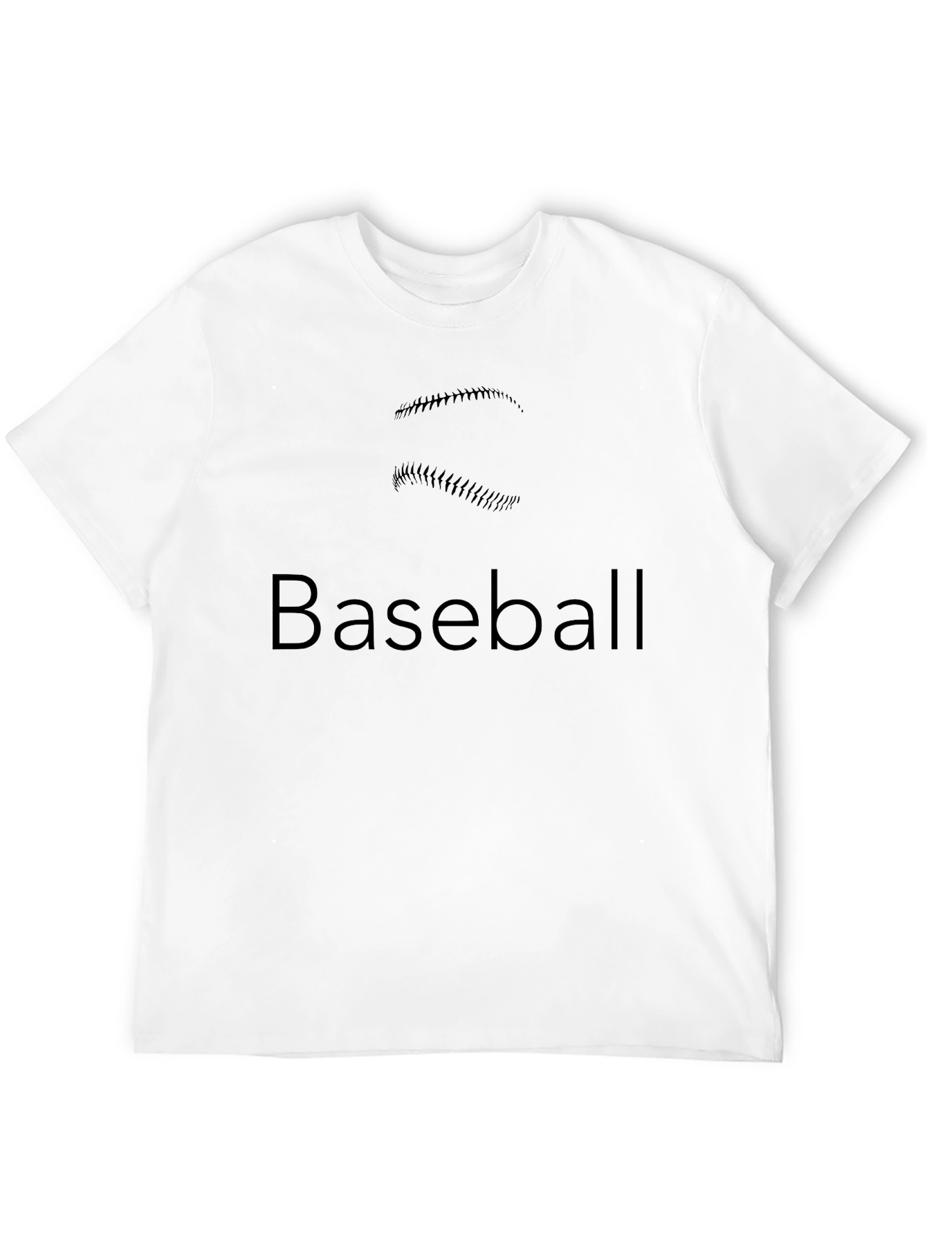 Black Baseball Graphic Tee - Black Cotton Blend view 12