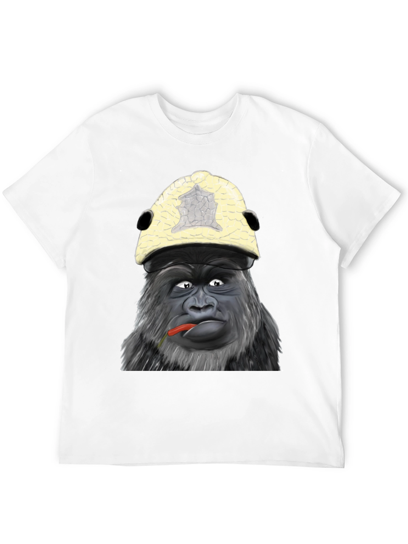 Black Funny Gorilla Graphic Tee - Unique Ape Design Shirt view 12