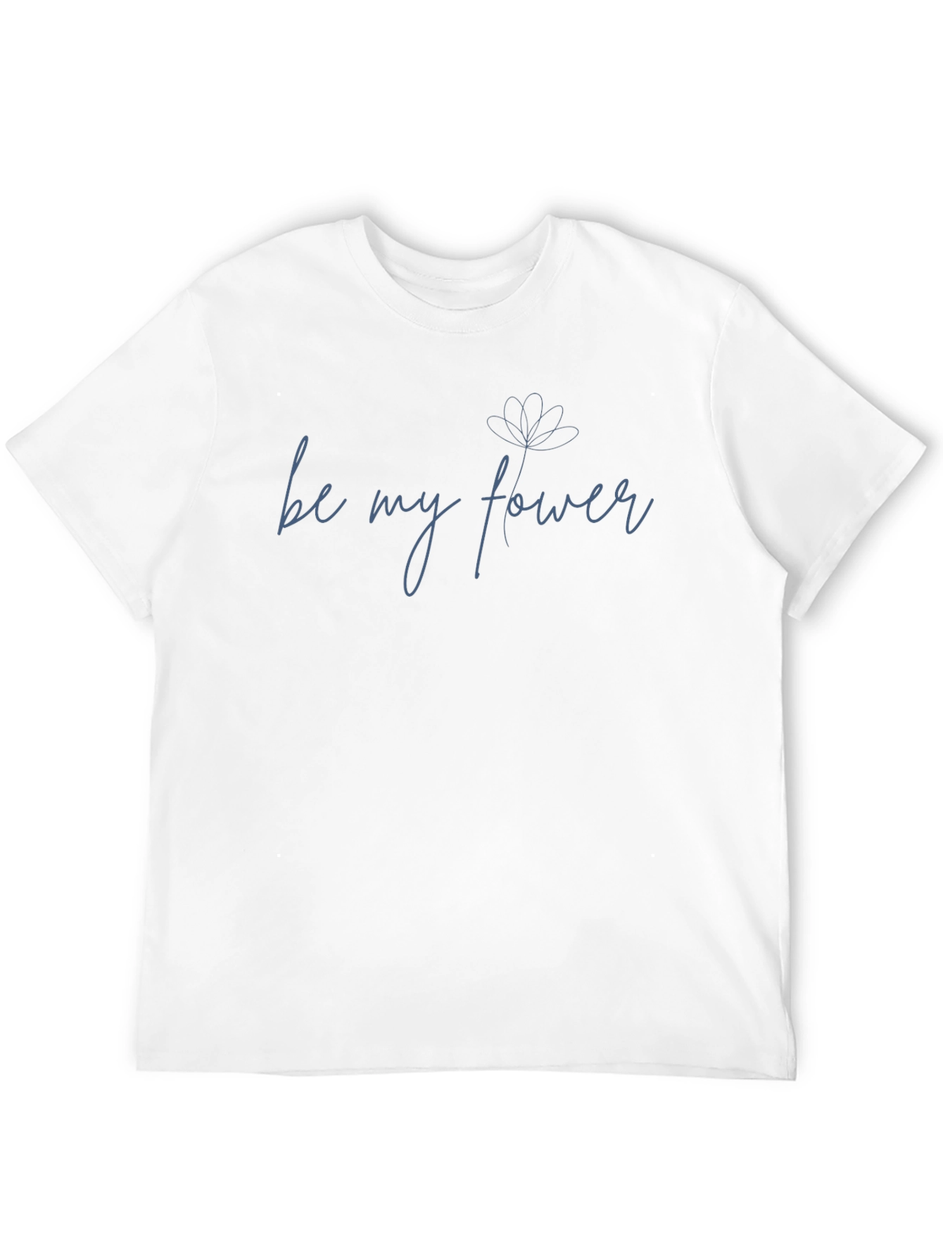 Black Be My Flower Graphic Tee - Soft Cotton Blend view 12