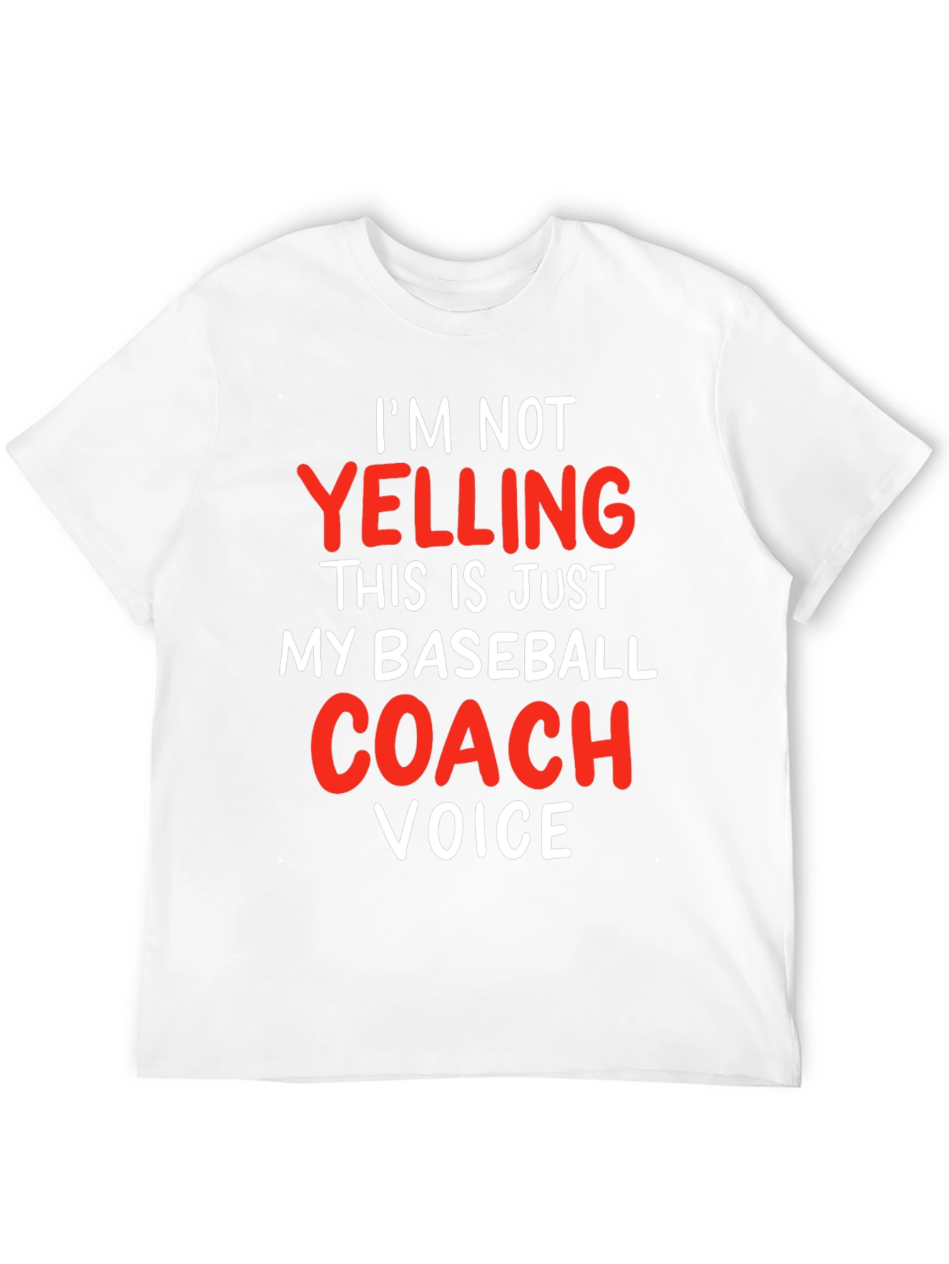 Black Baseball Coach Voice T-Shirt - Funny Gift view 12