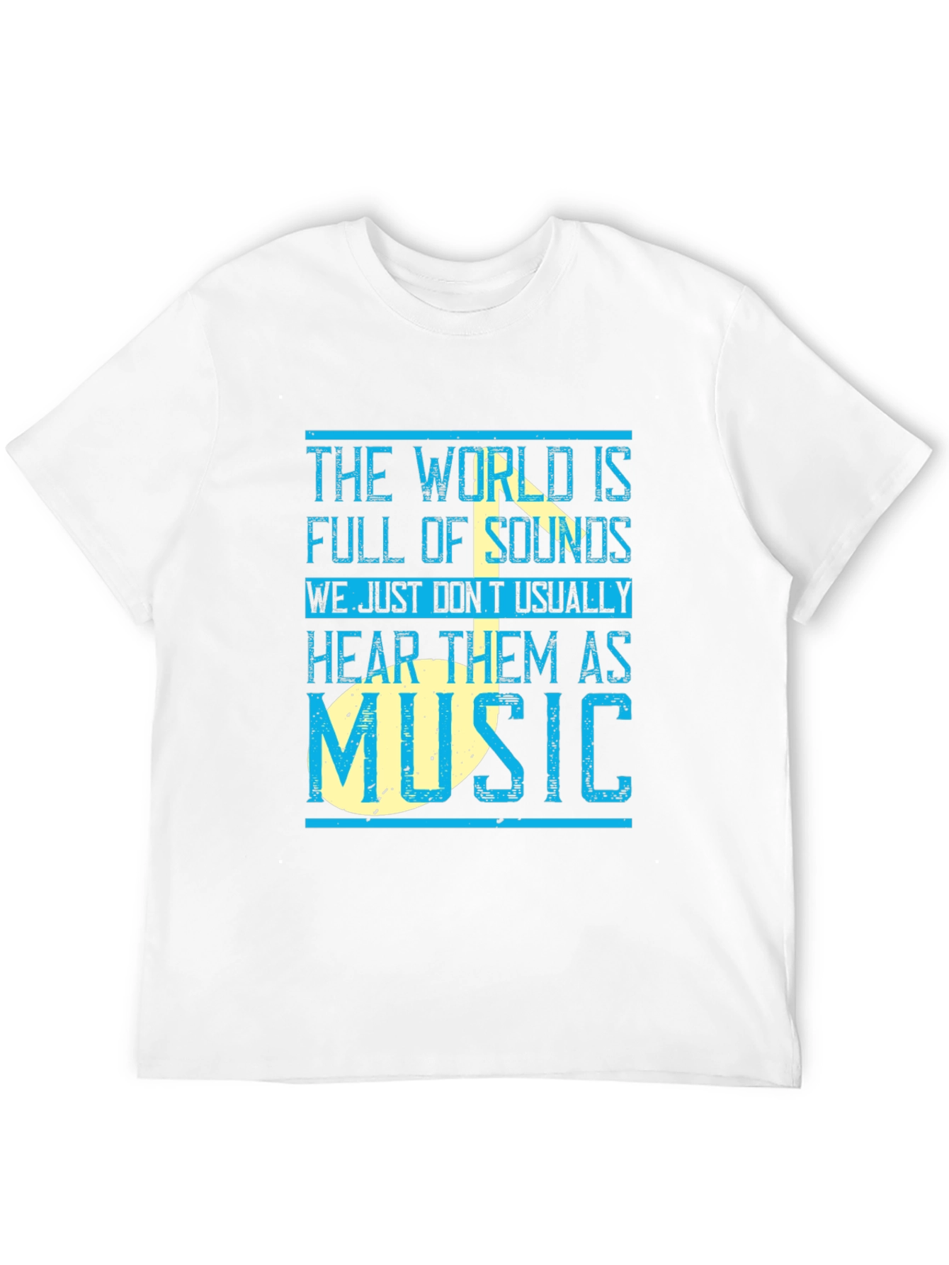 Black Music Lover T-Shirt: The World is Full of Sounds view 12