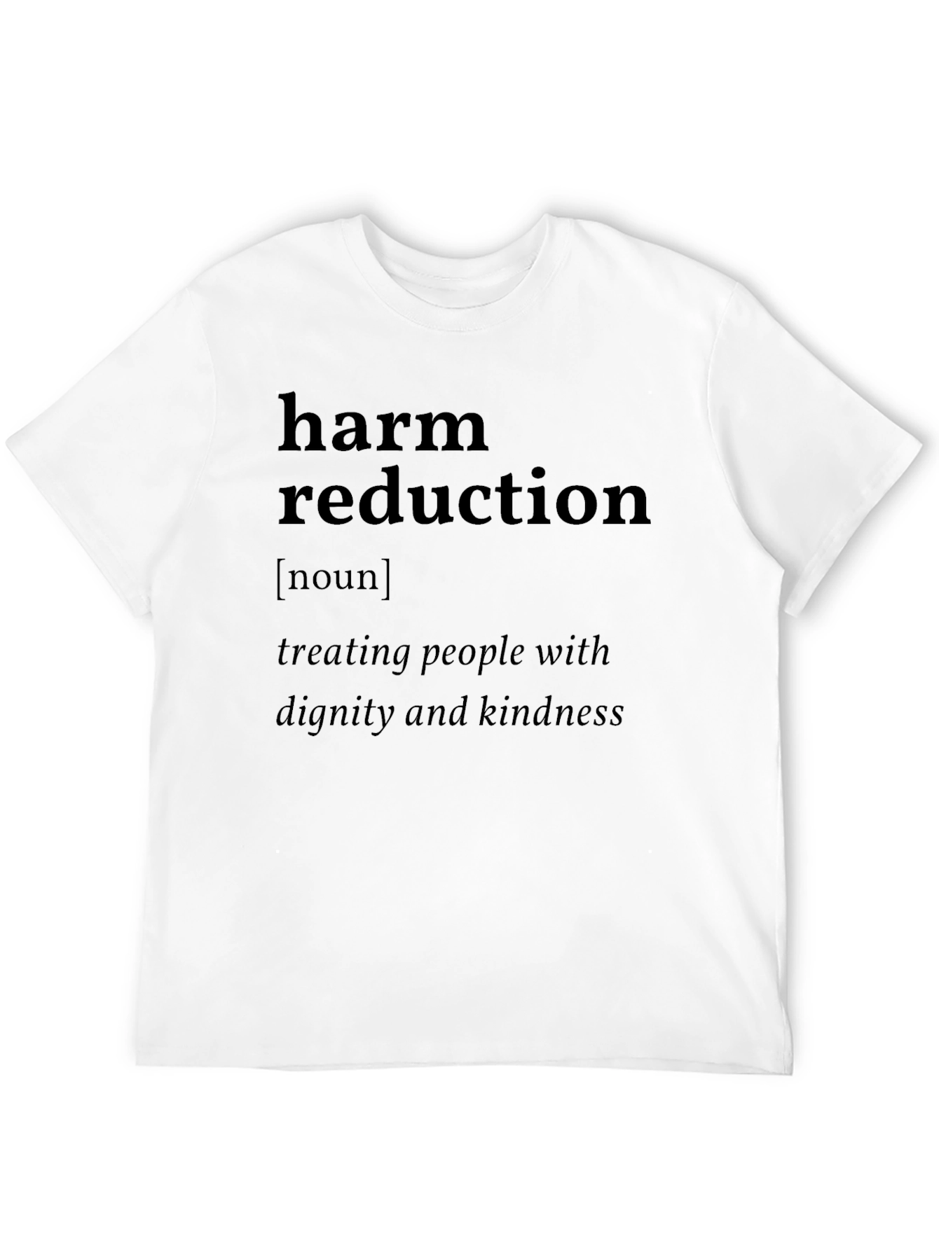 Black Harm Reduction Definition T-Shirt view 12