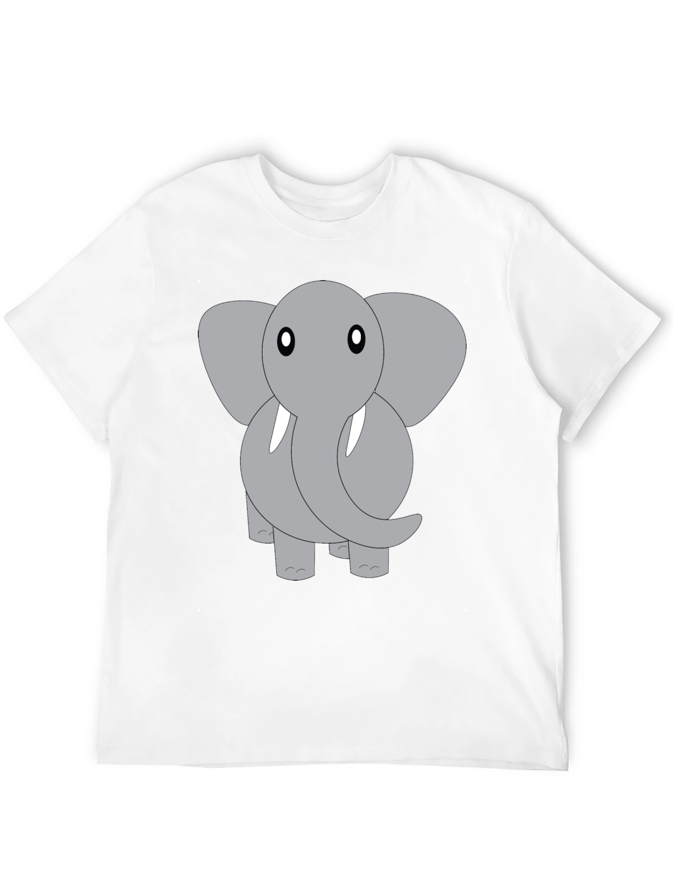 Black Elephant Graphic Tee - Cute Animal Design view 12