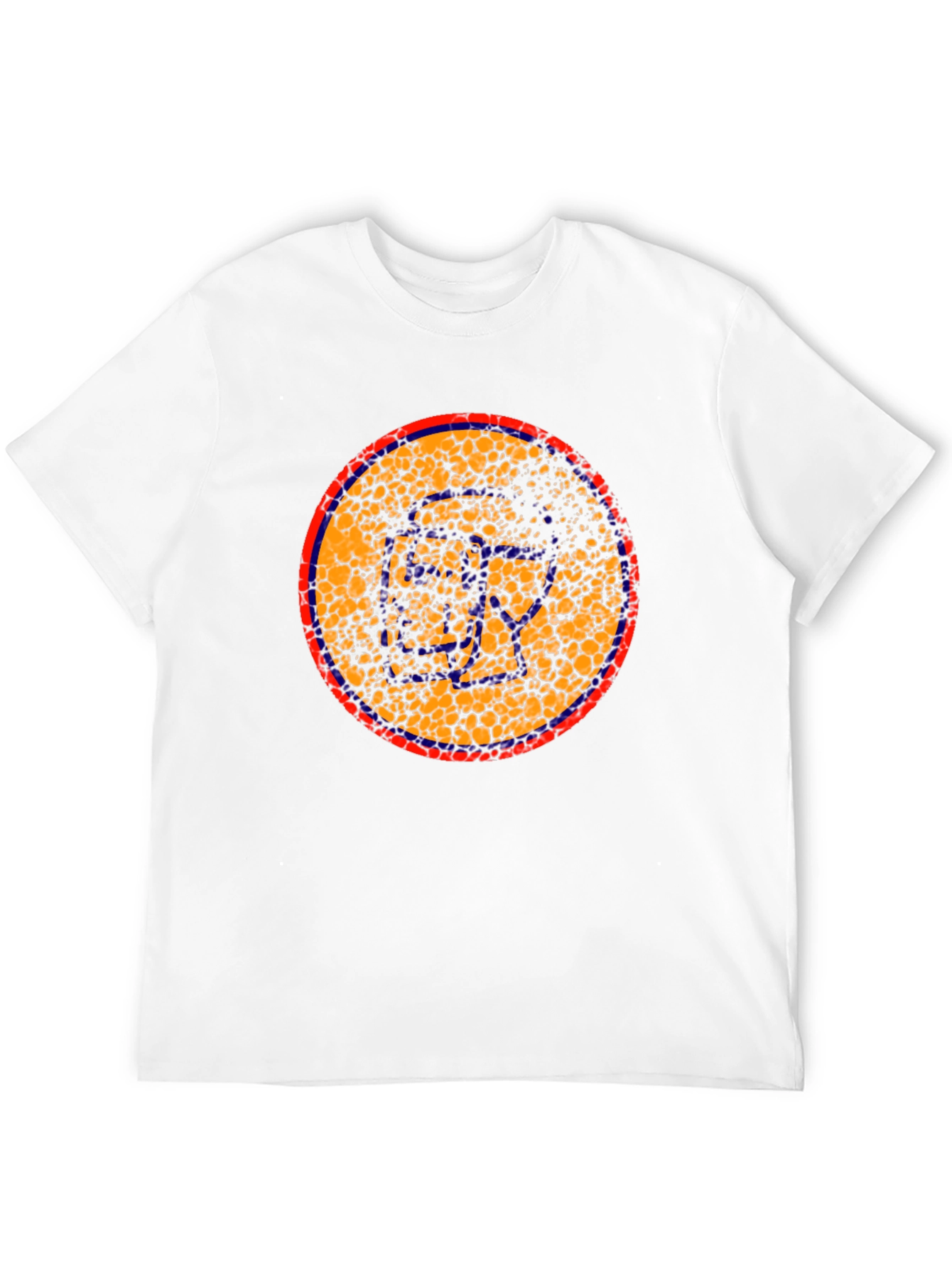 Black Abstract Circle Graphic Black T-Shirt view 12