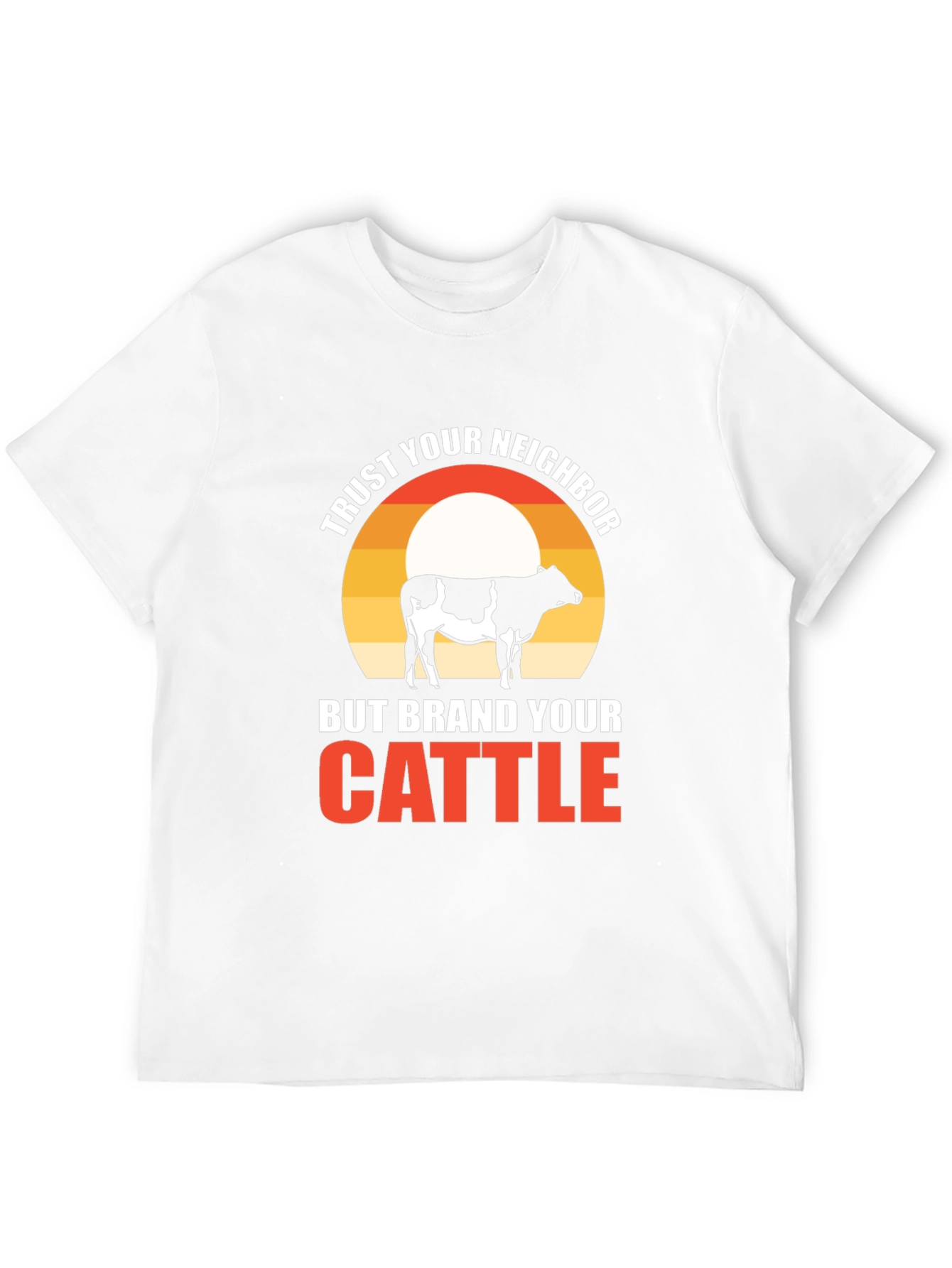 Black Trust Your Neighbor T-Shirt view 12