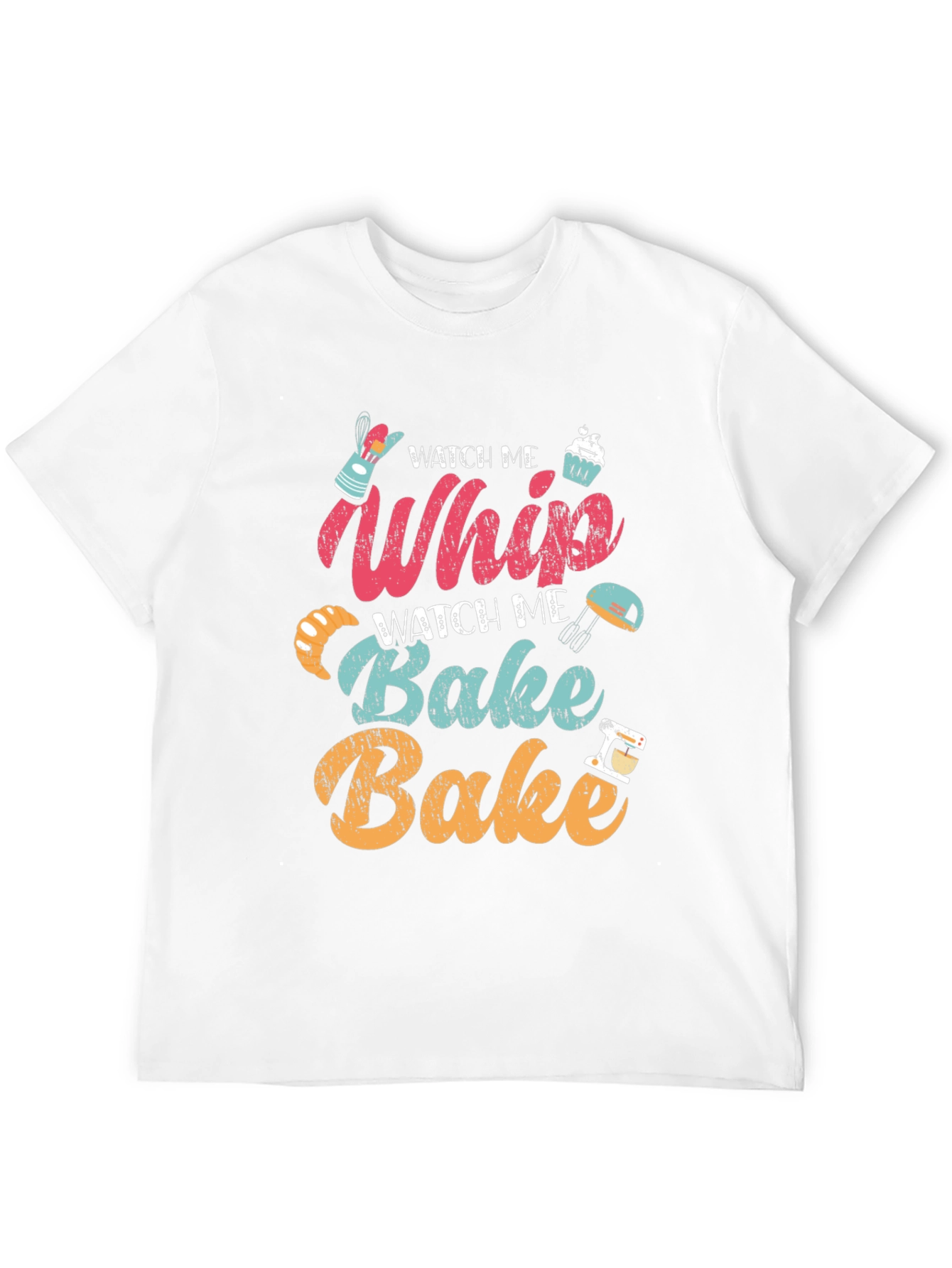 Black Watch Me Whip Bake T-Shirt - Baker's Delight! view 12