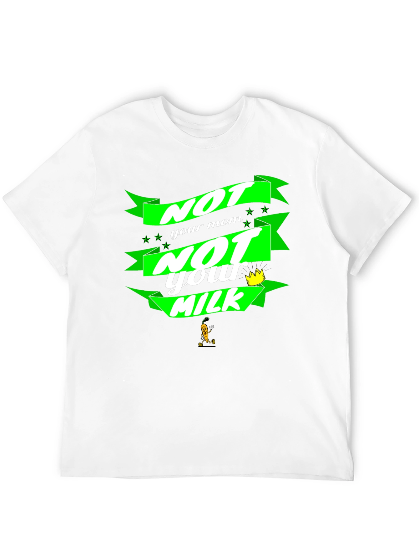 Black Not Your Mom, Not Your Milk Black T-Shirt view 12