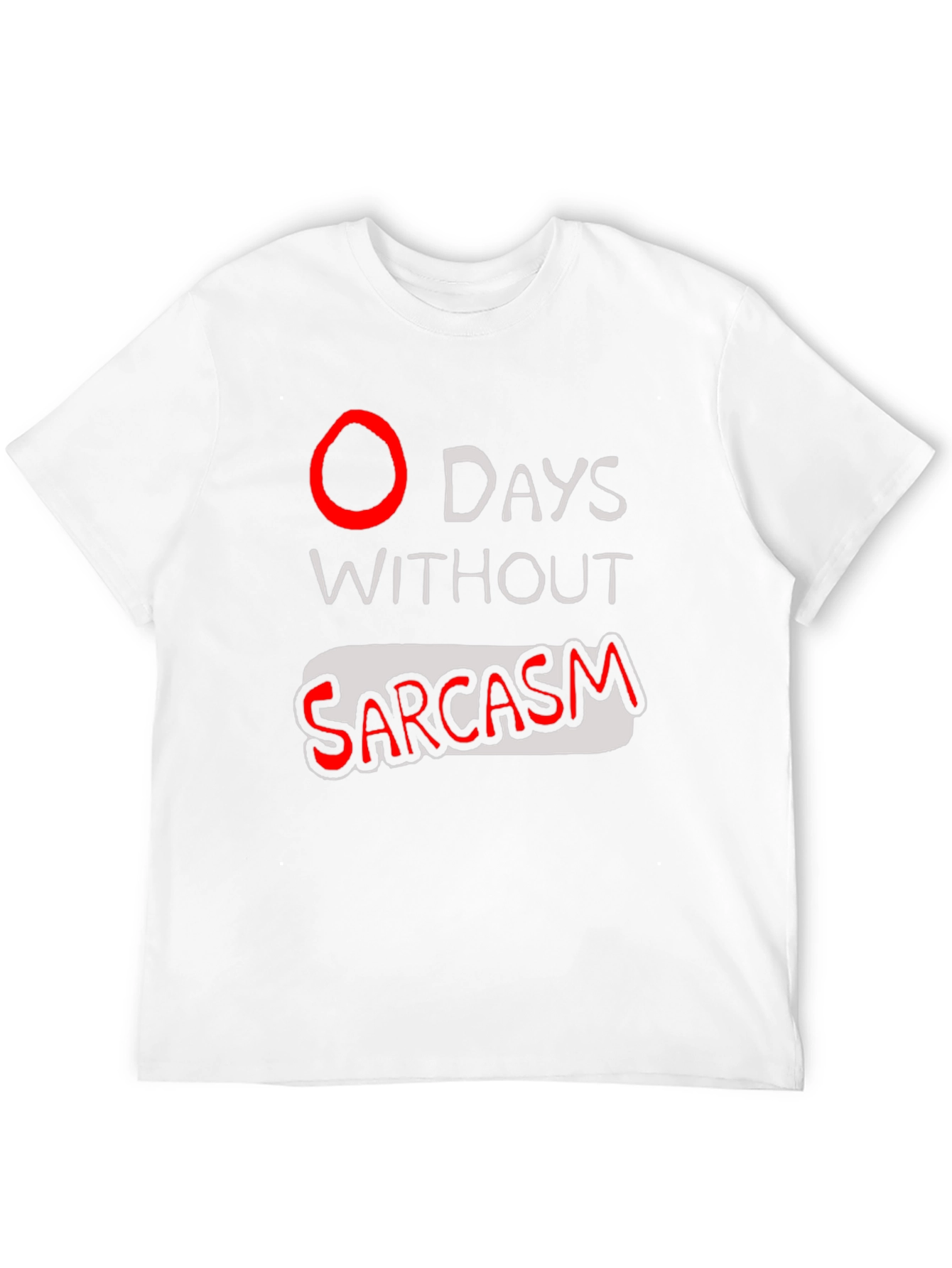 Black Sarcasm T-Shirt - Black Graphic Tee view 12