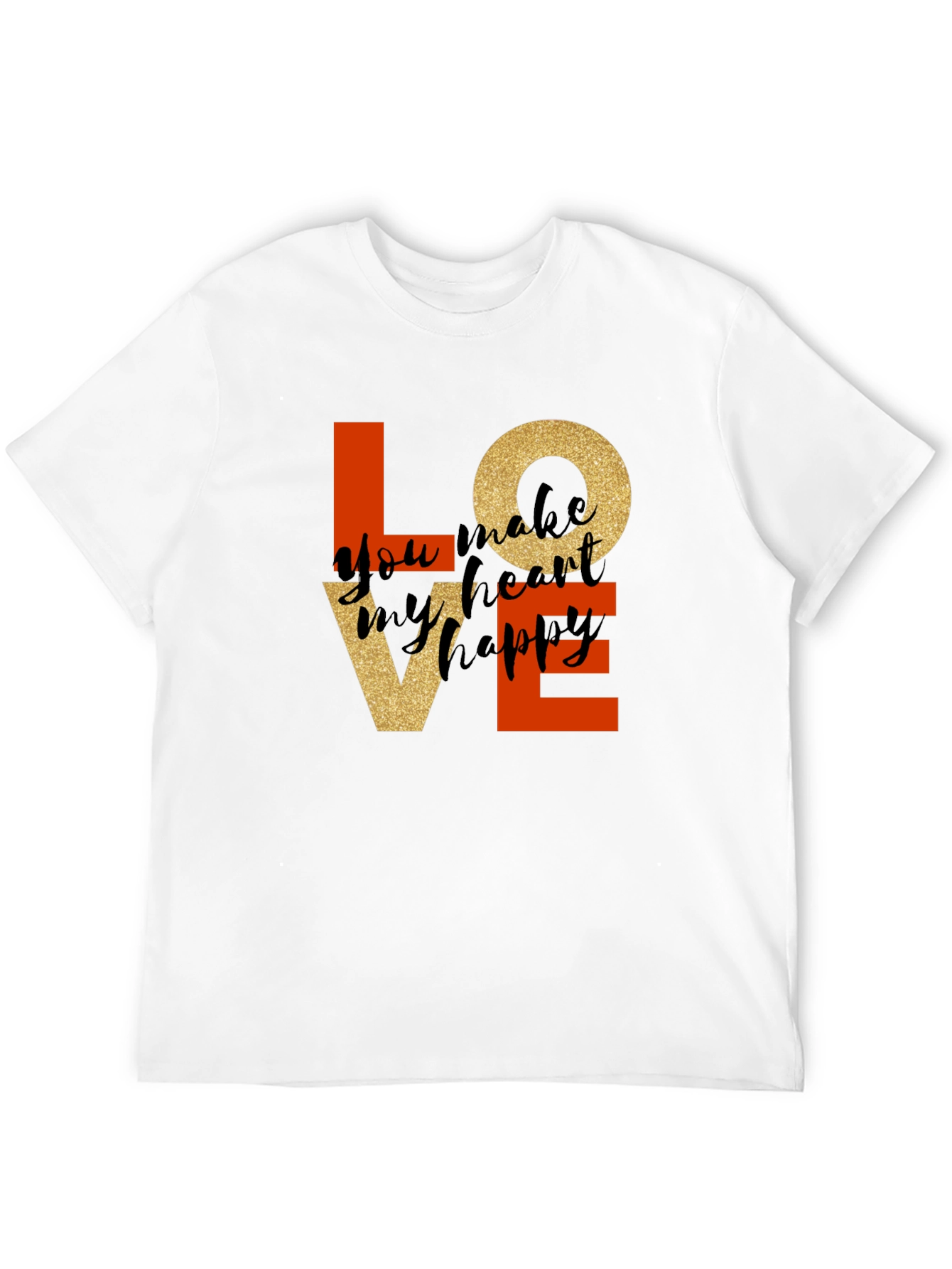 Black Love T-Shirt: You Make My Heart Happy view 12