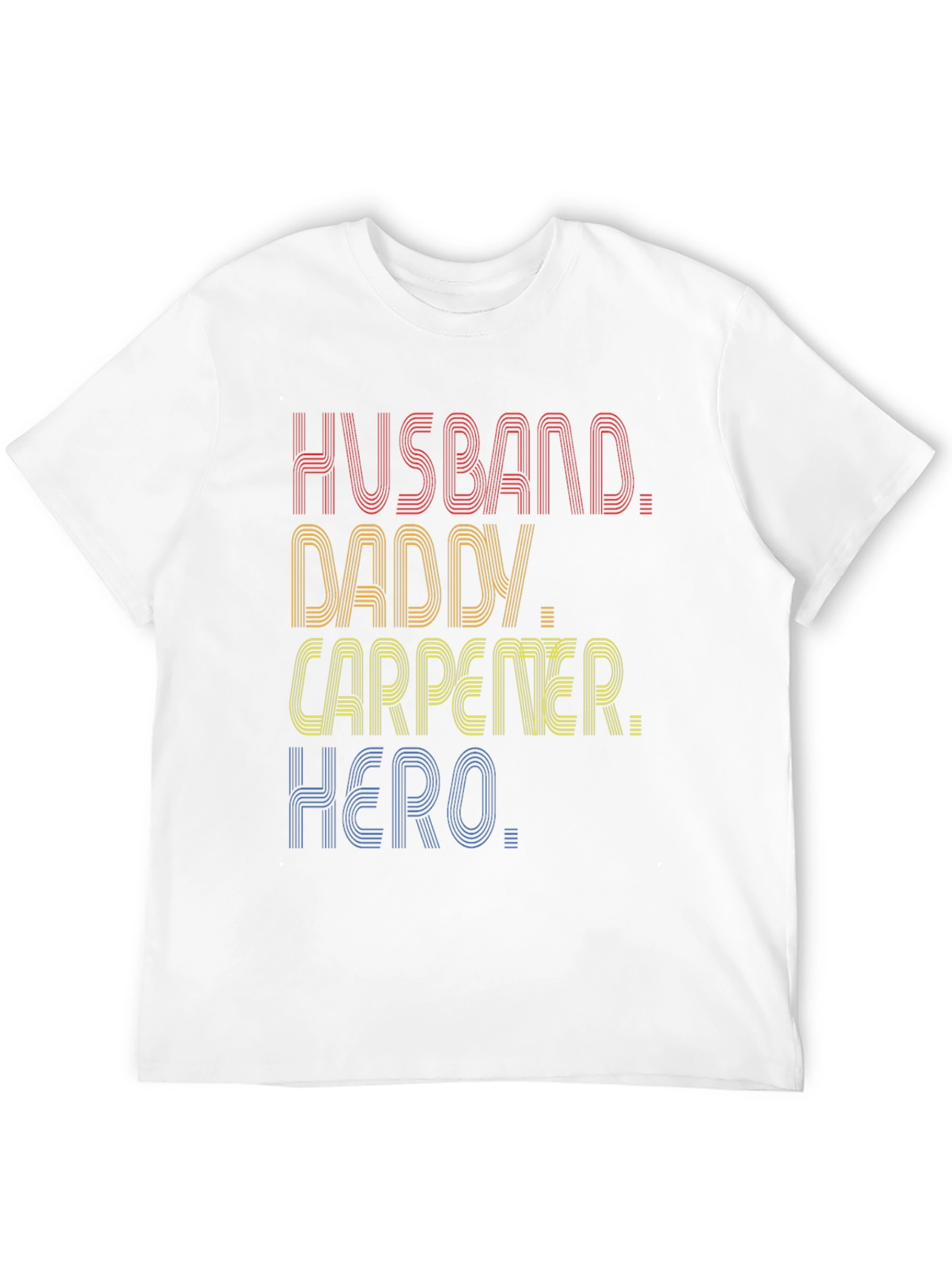 Black Husband Daddy Carpenter Hero T-Shirt view 12