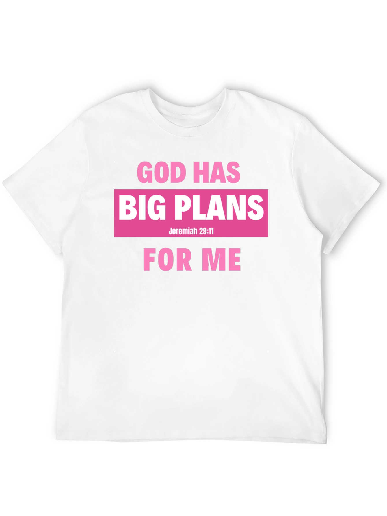 Black God Has Big Plans for Me Black T-Shirt view 12