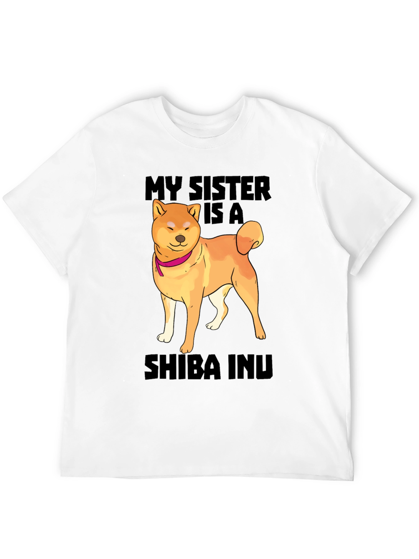 Black My Sister Is A Shiba Inu T-Shirt Funny Dog Lover Tee view 12