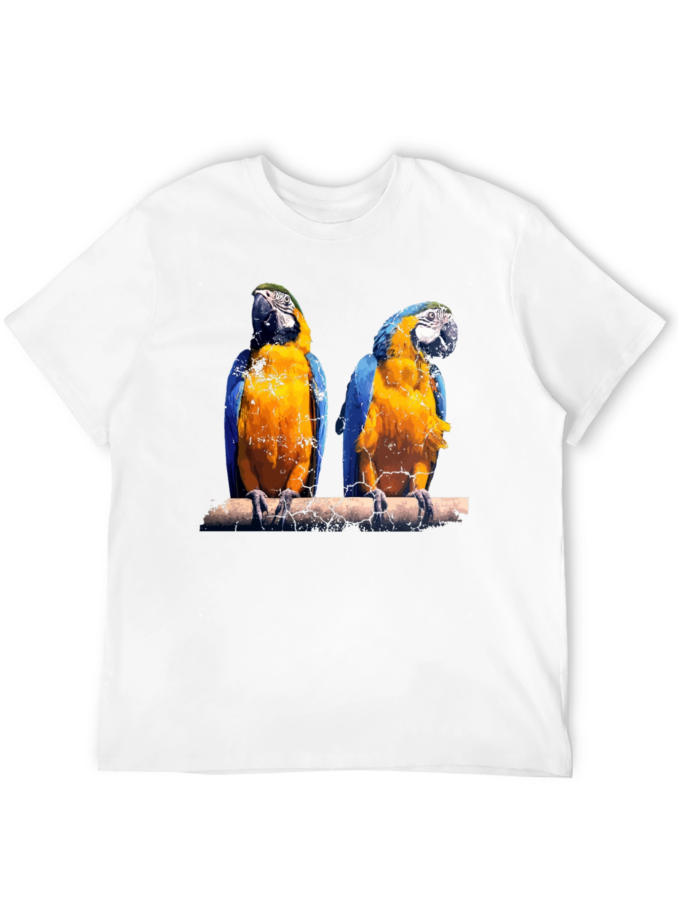 Black Parrot Graphic Tee - Vibrant Bird Print view 12