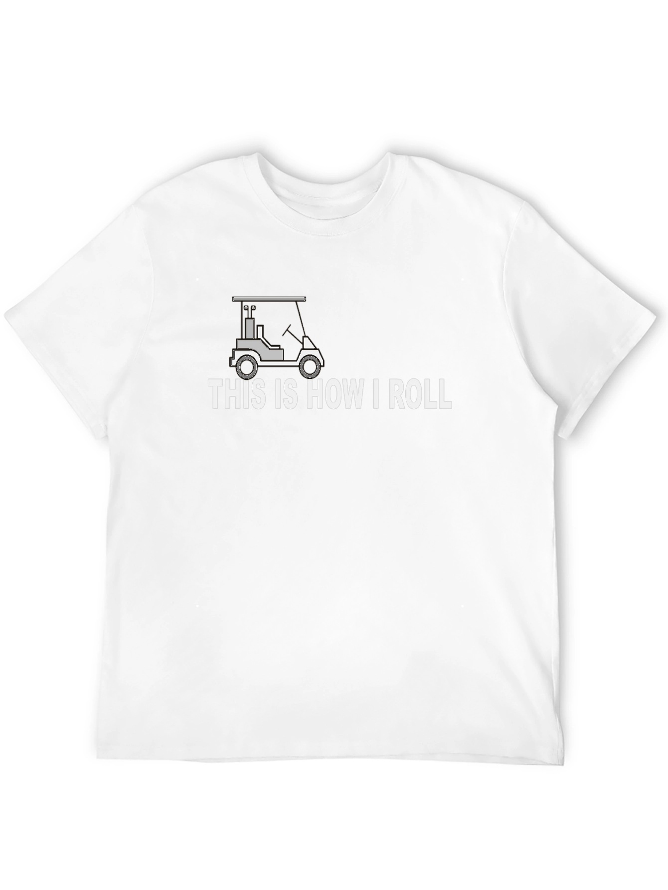 Black This Is How I Roll Golf Cart T-Shirt - Black view 12