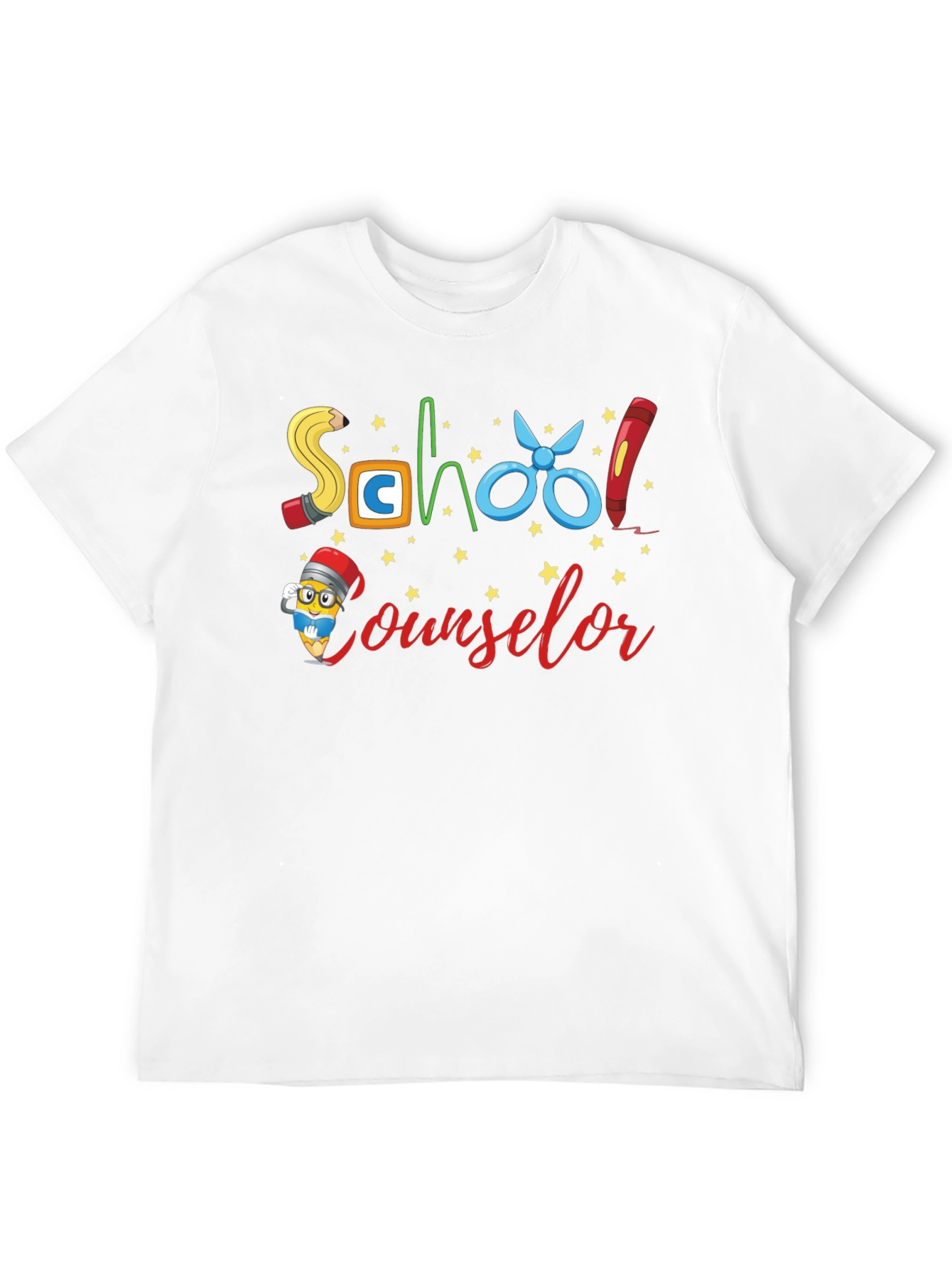 Black School Counselor Graphic Tee view 12