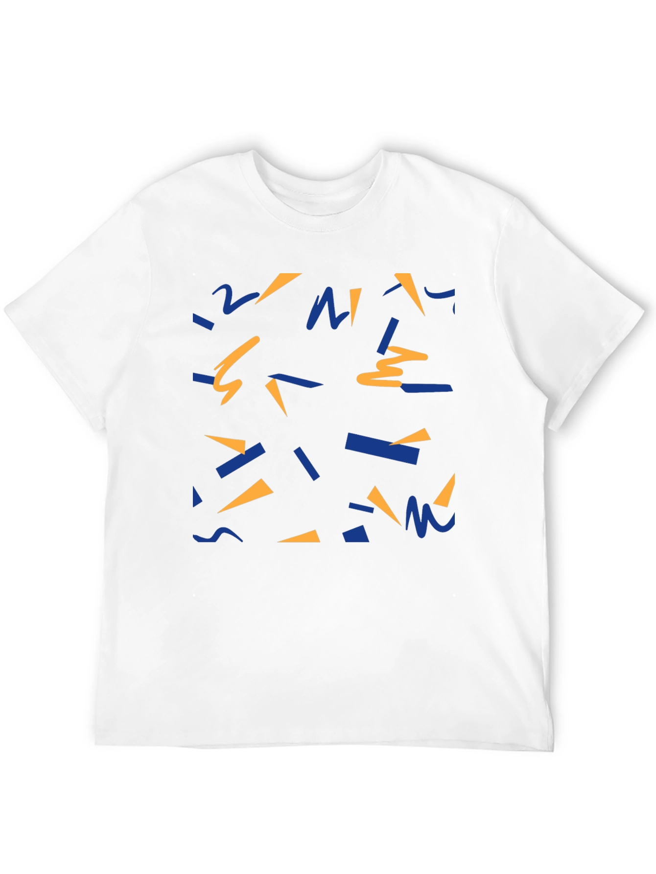 Black Retro Pattern Black T-Shirt view 12