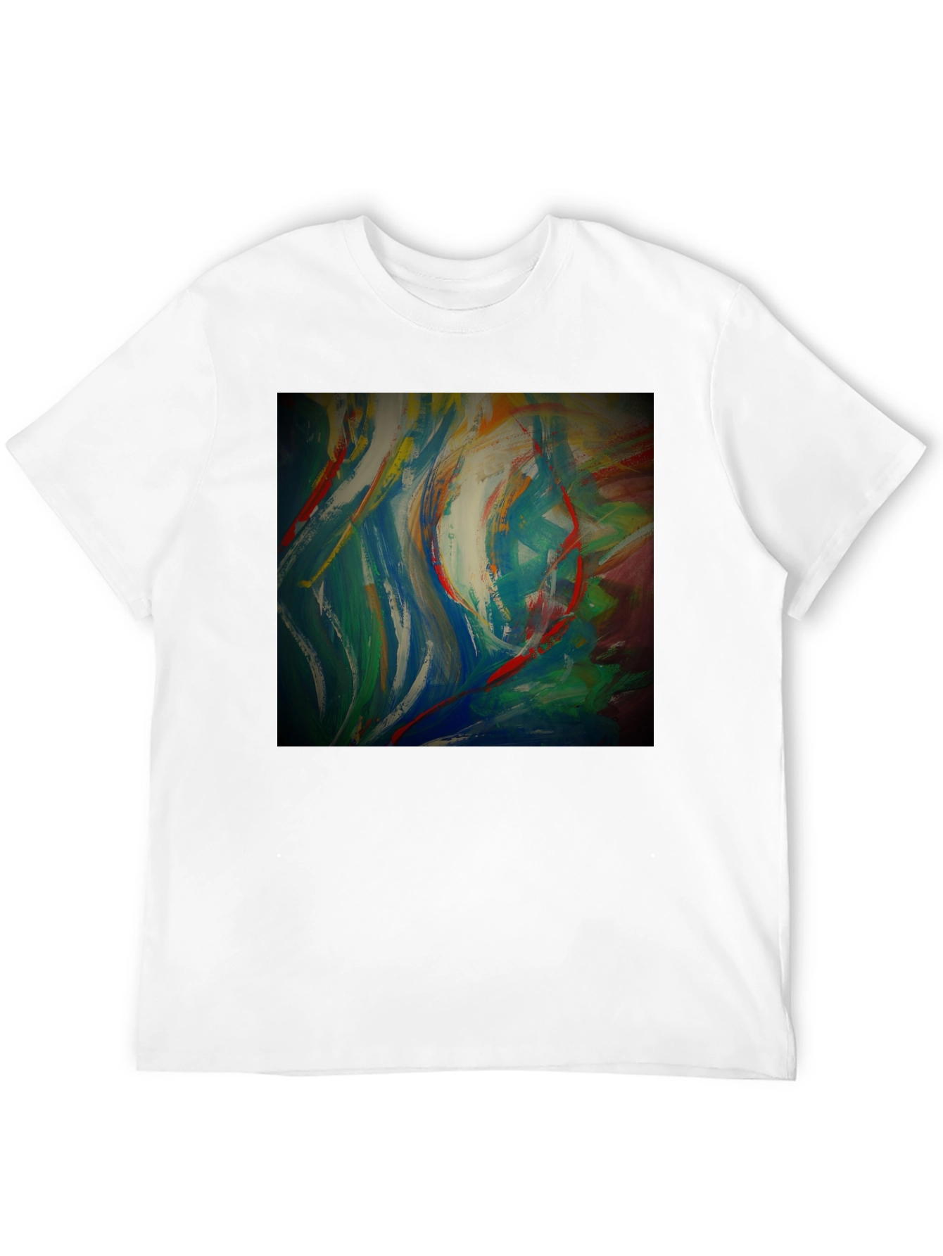 Black Abstract Art Graphic Tee - Modern Style view 12