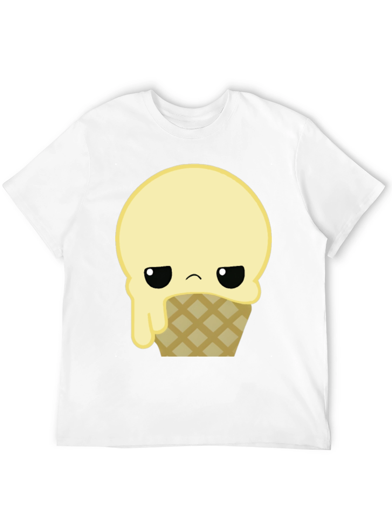 Black Sad Ice Cream Graphic T-Shirt view 12