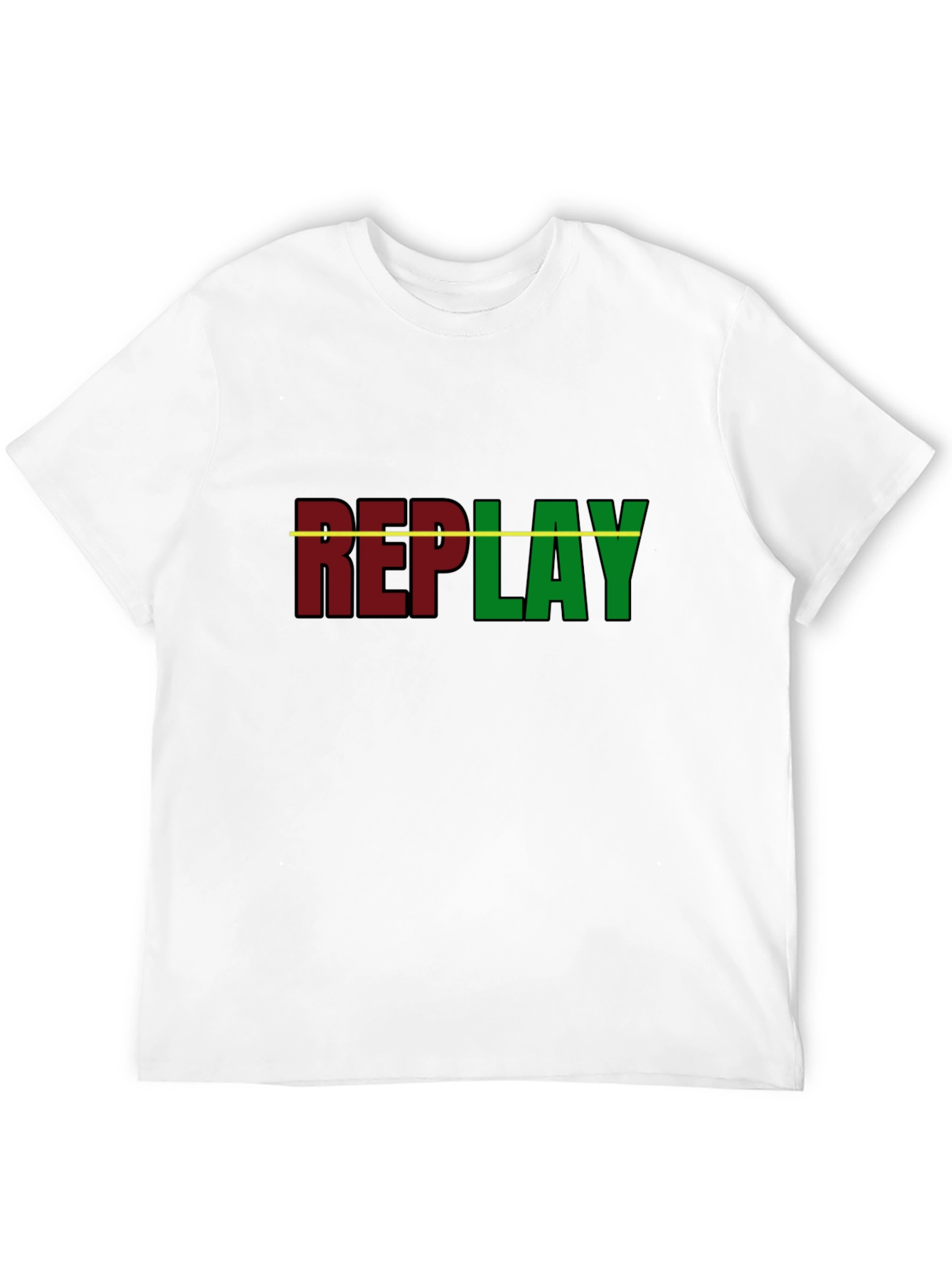 Black Replay Graphic T-Shirt - Black Cotton Tee view 12