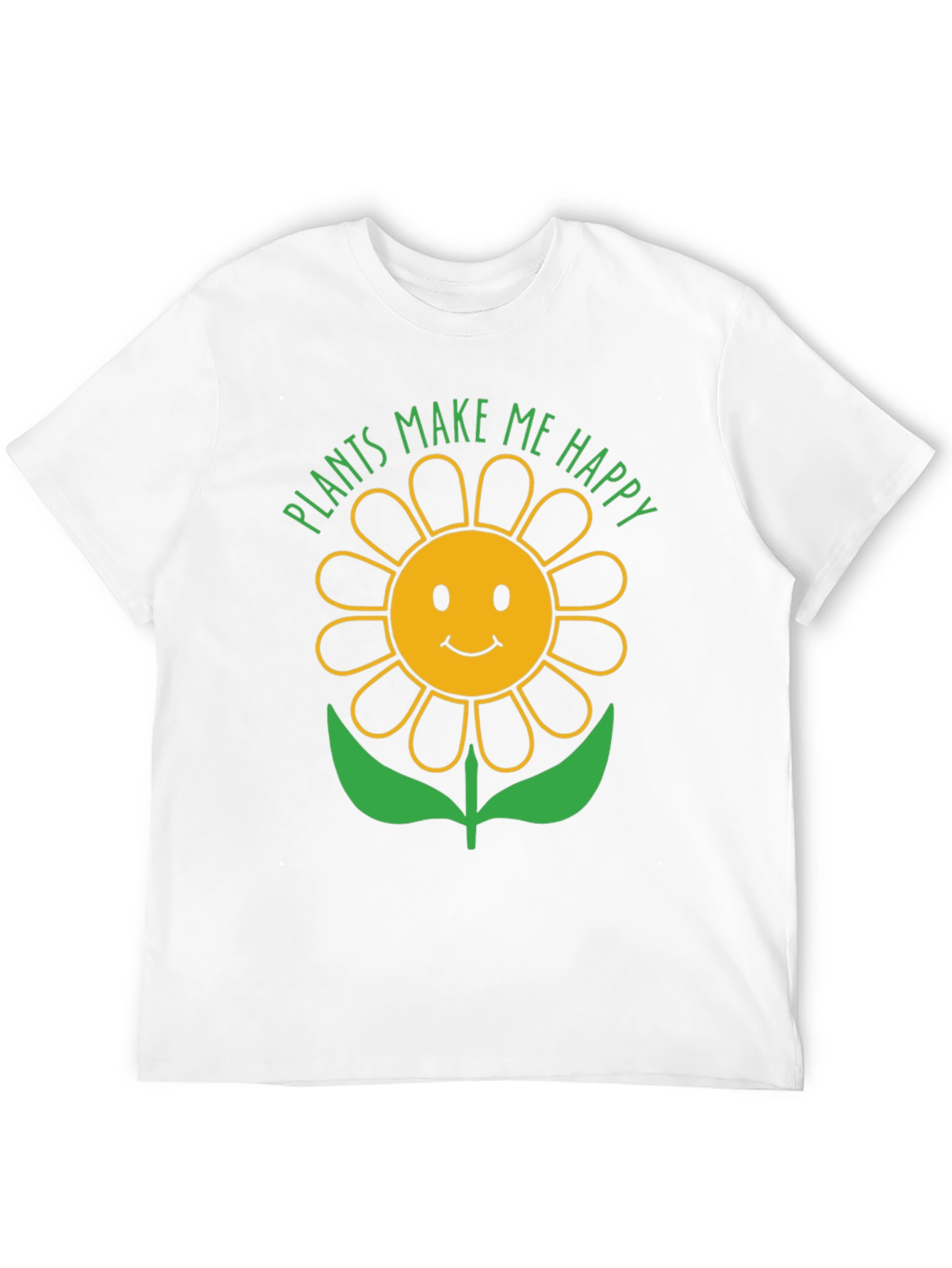 Black Plants Make Me Happy Sunflower Graphic T-Shirt view 12