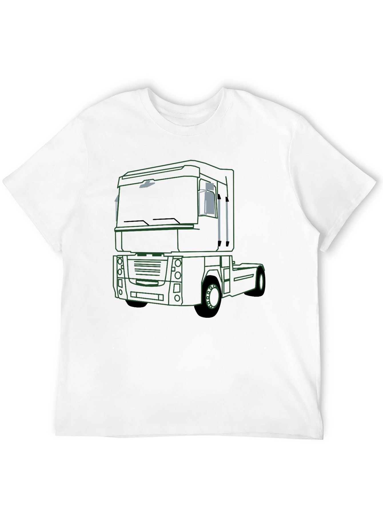 Black Truck Outline Graphic T-Shirt - Modern Design, Soft Fabric view 12