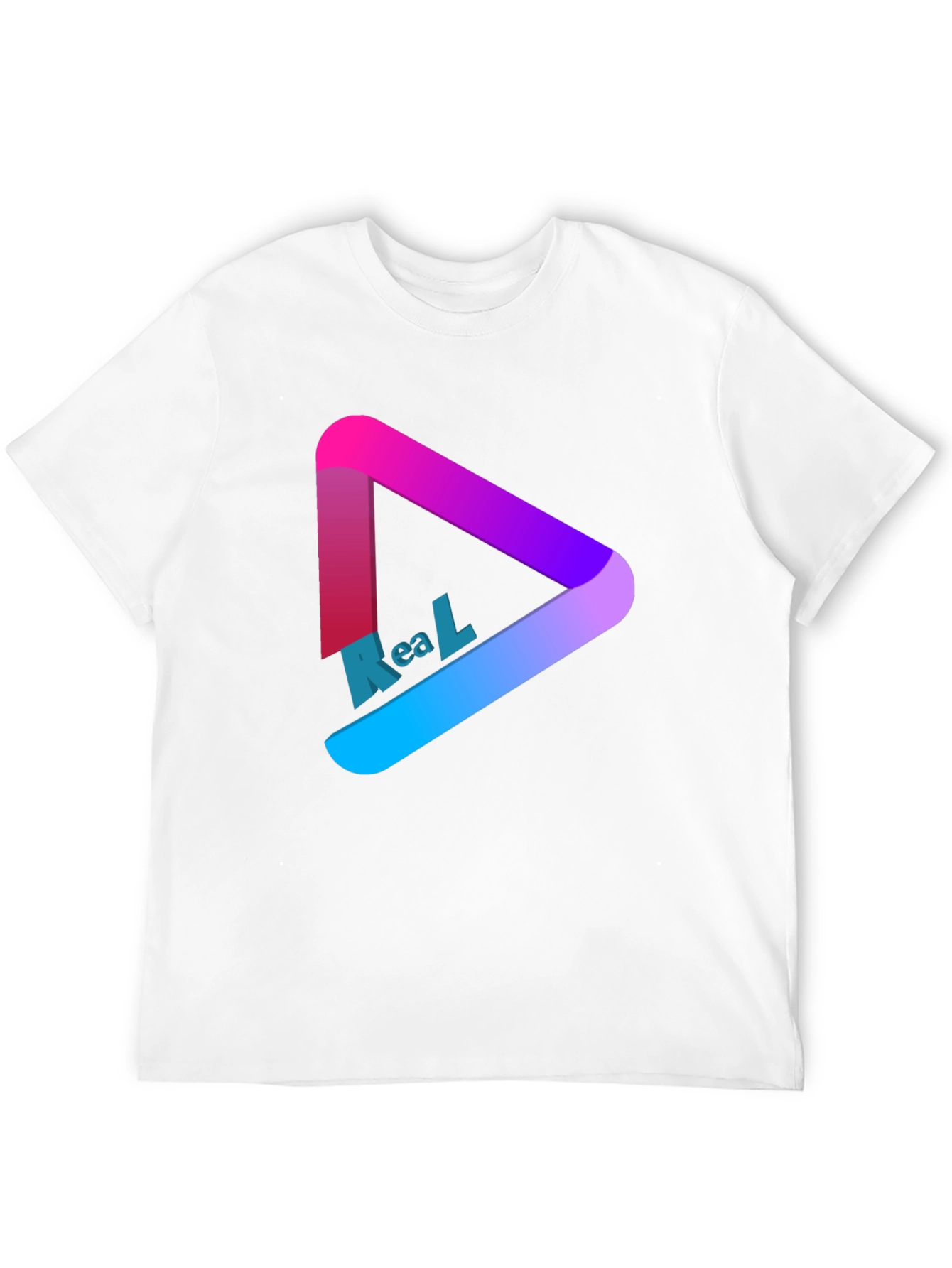 Black Gradient Triangle T-Shirt view 12