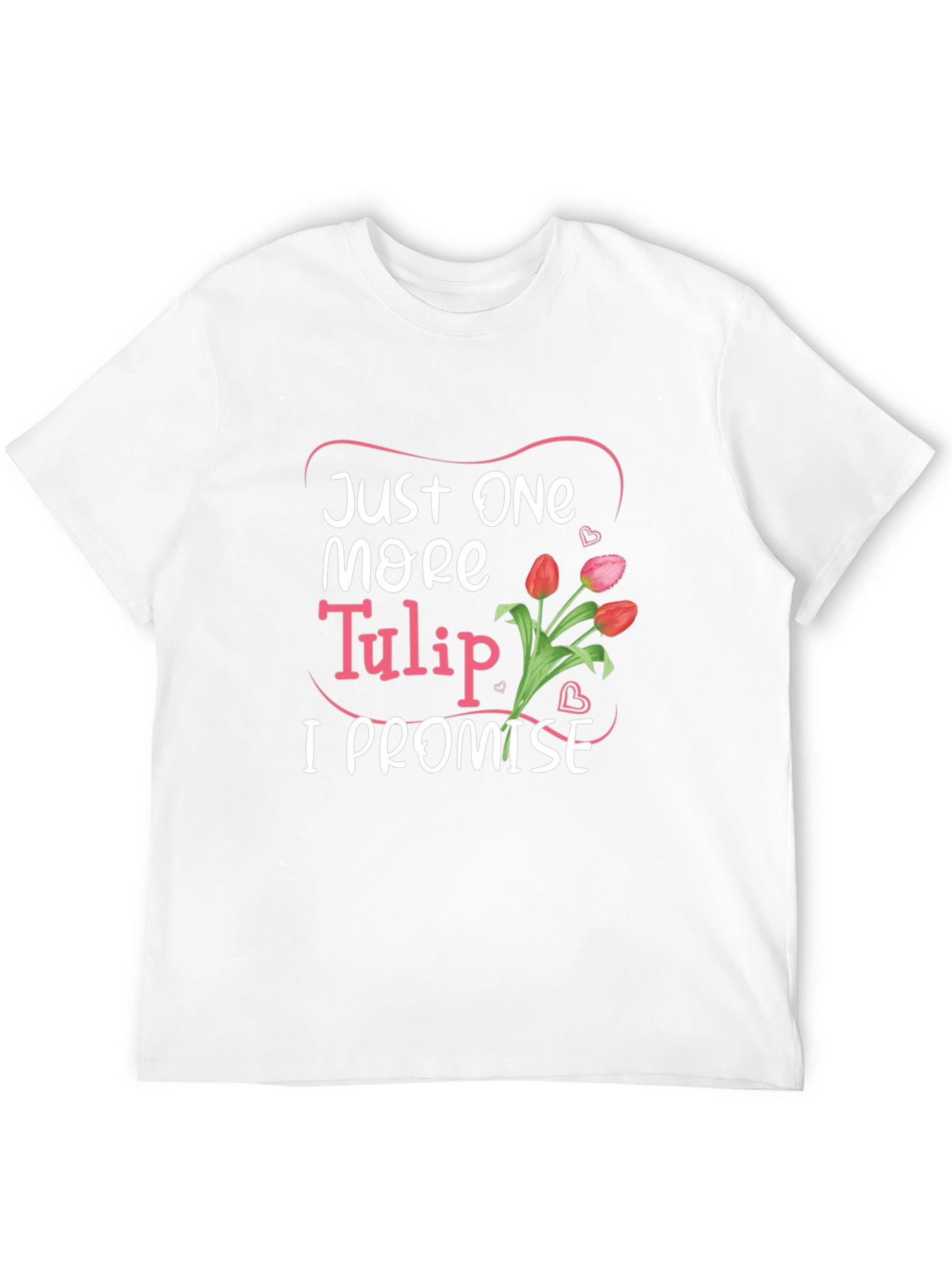 Black Just One More Tulip Graphic Tee view 12