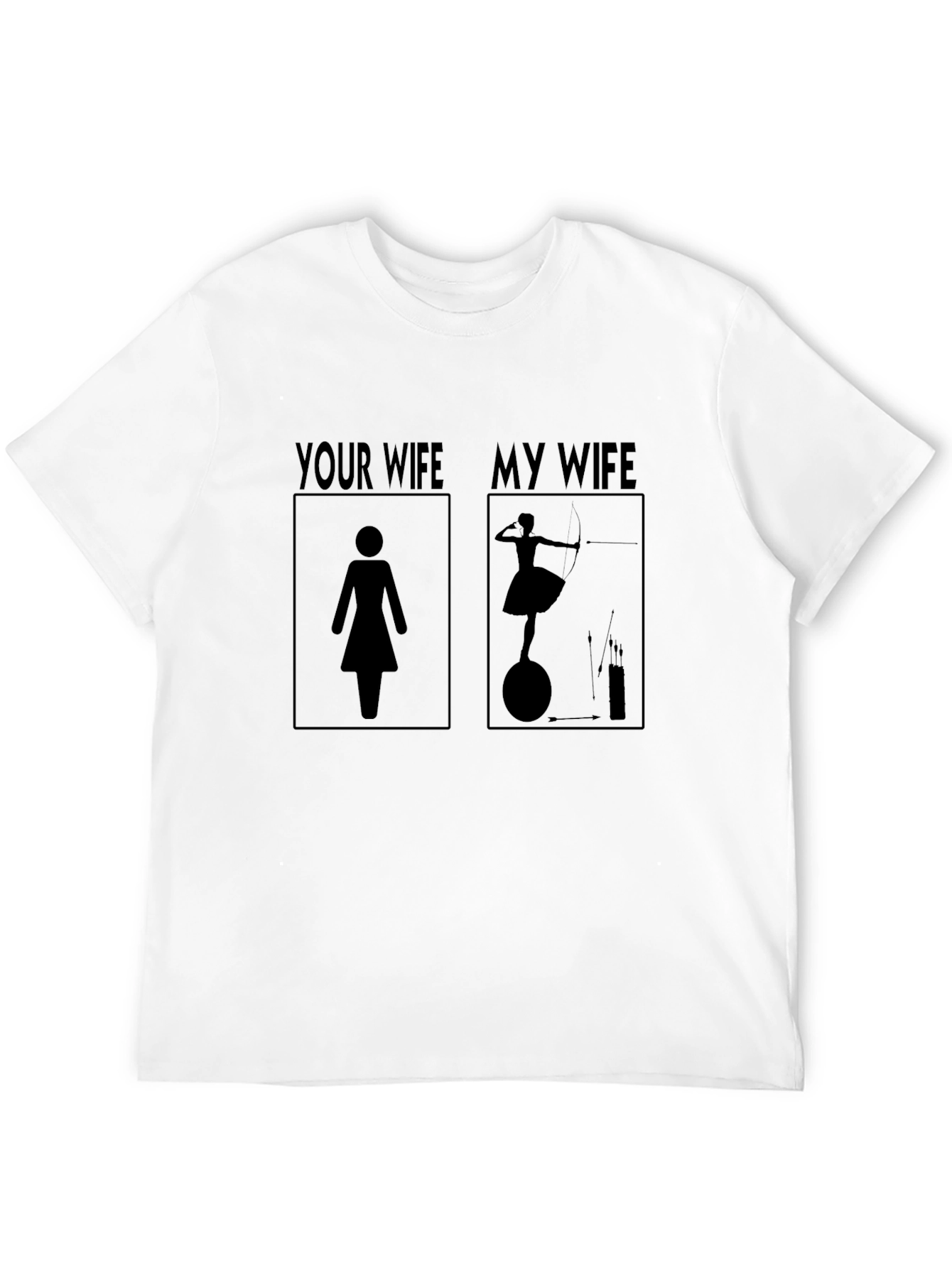 Black Humorous "My Wife" Archer Graphic Tee - Novelty view 12