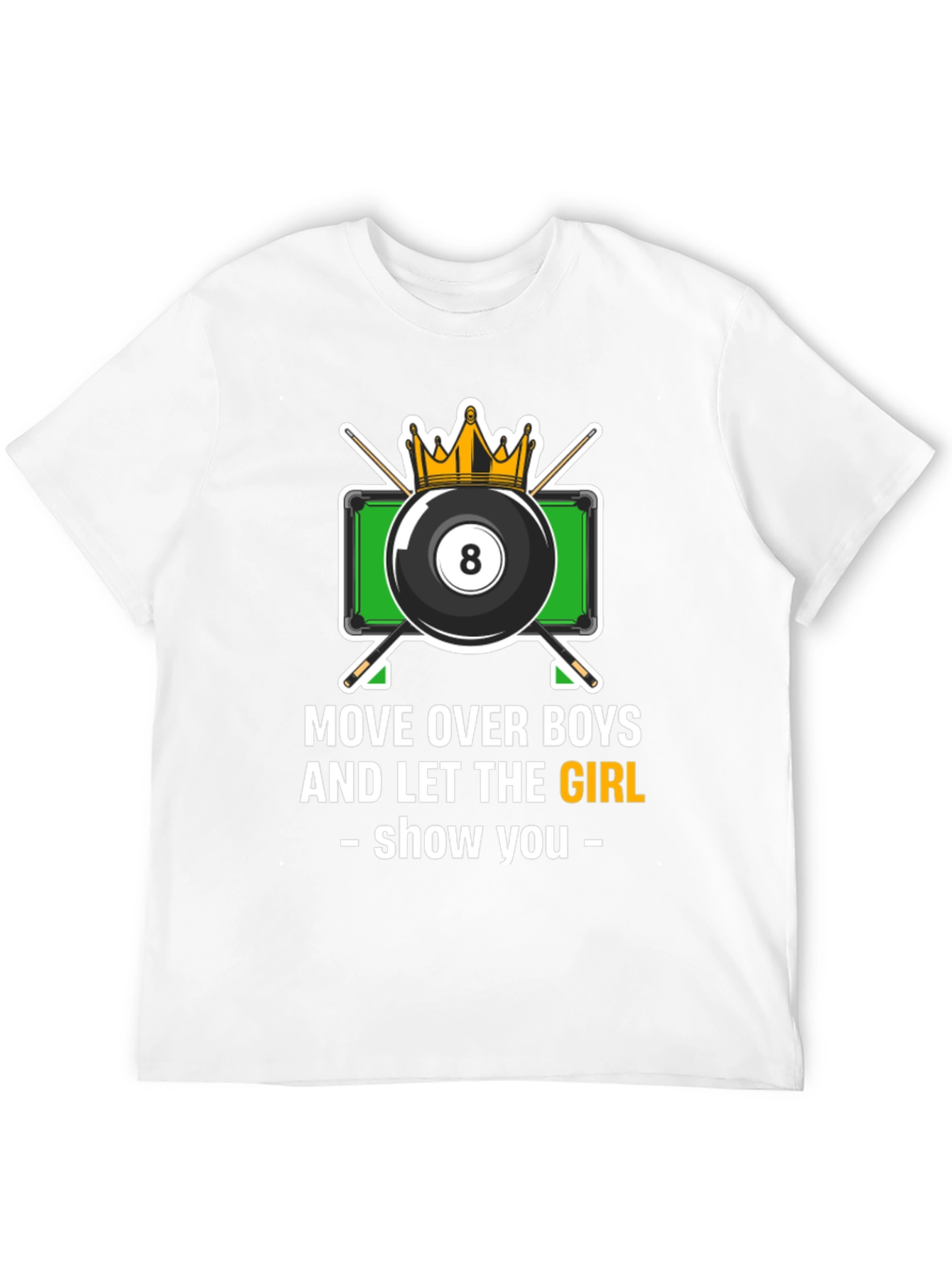 Black Billiards Girl T-Shirt - Move Over Boys view 12