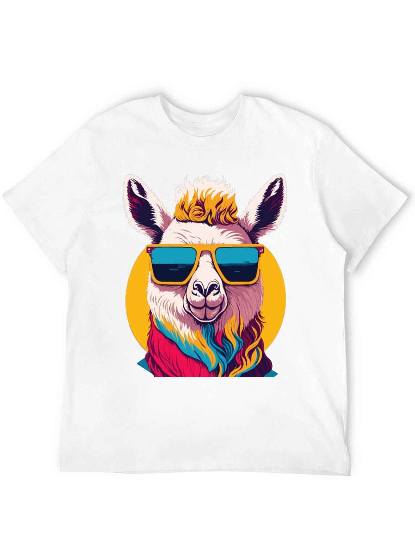 Black Cool Llama Graphic Tee - Black T-Shirt view 12