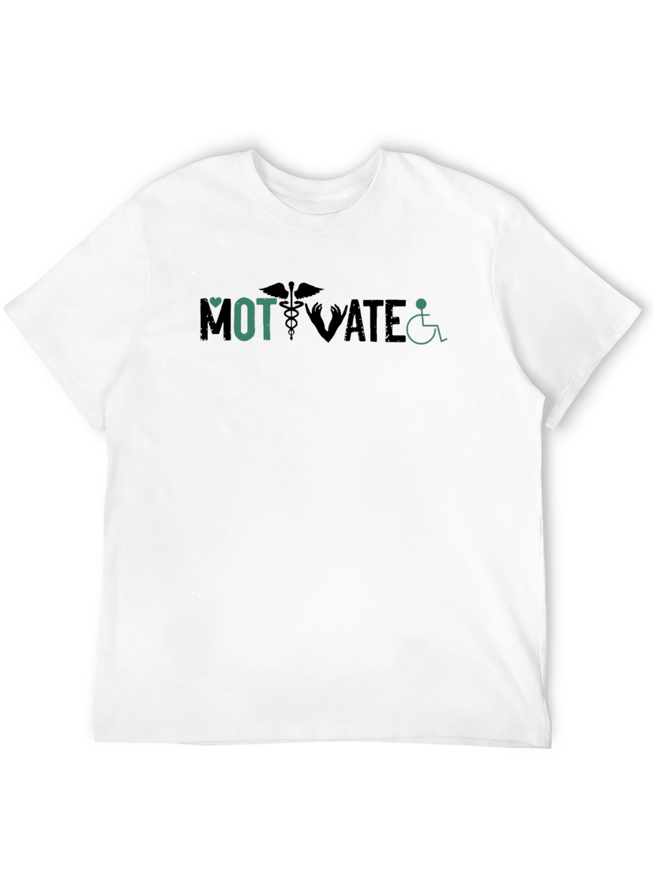 Black Motivate Medical T-Shirt view 12