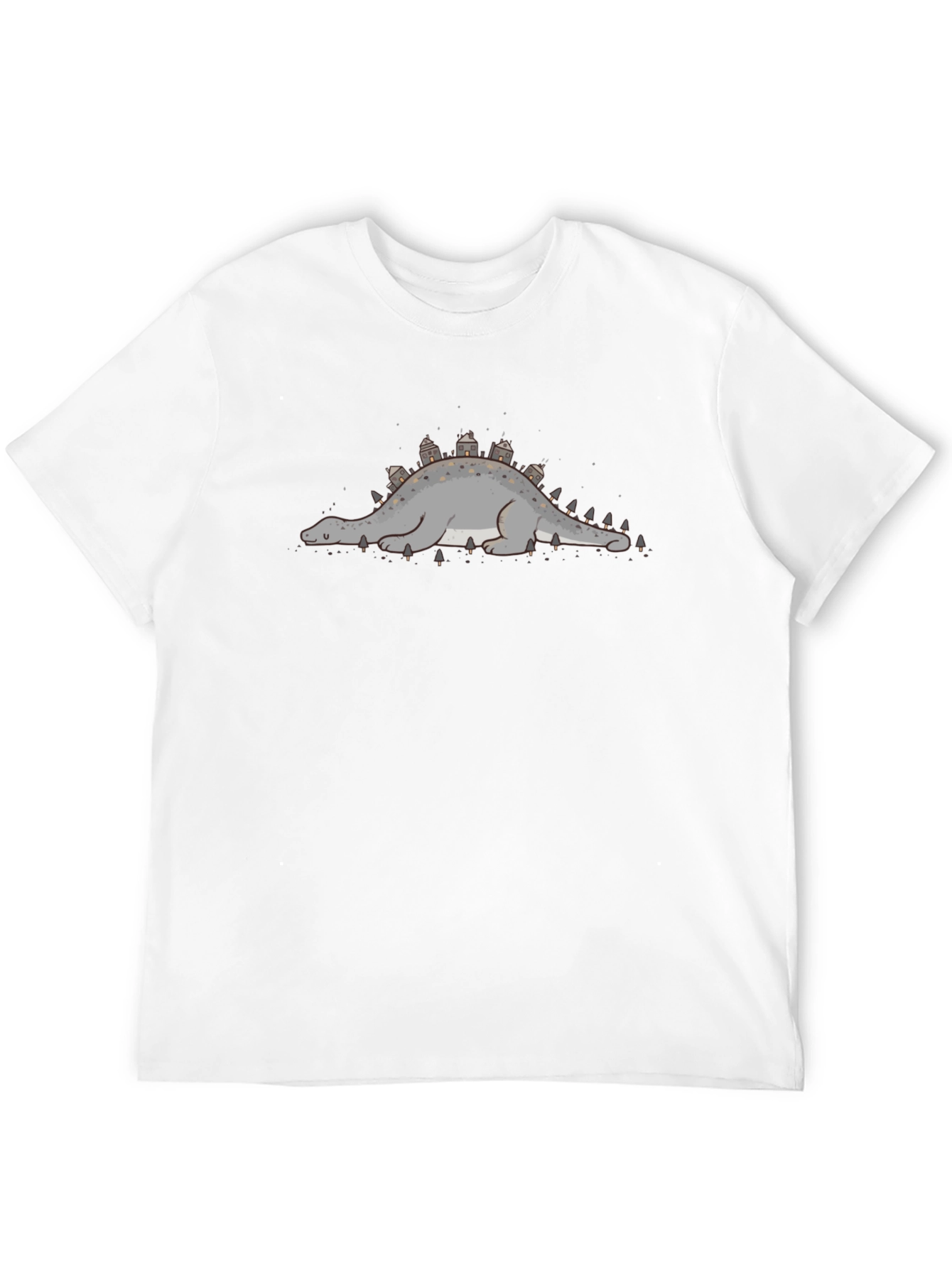 Black Dino Town Tee - Unique Graphic Print view 12