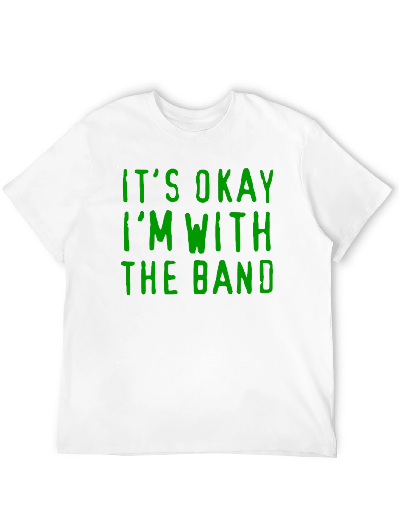Black It's Okay I'm With The Band Graphic T-Shirt view 12