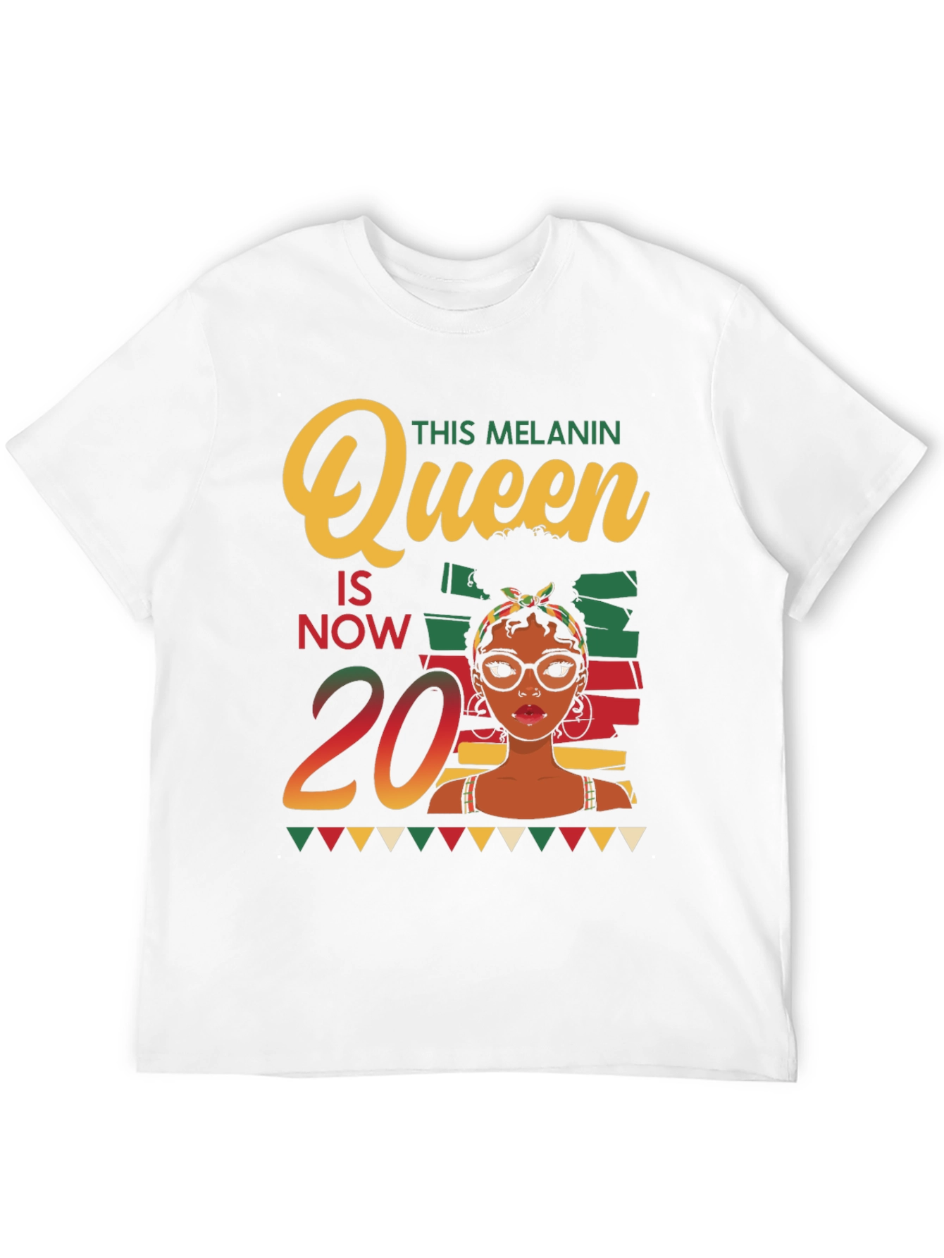 Melanin Queen 20th Birthday T-Shirt - 12
