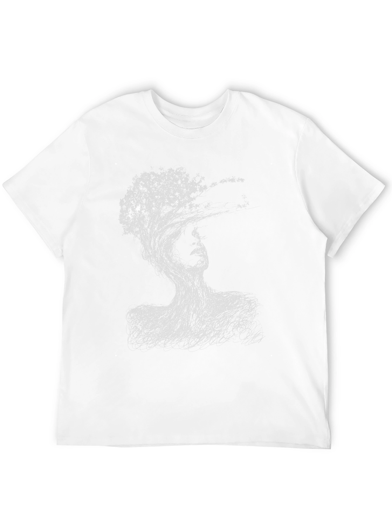 Black Abstract Tree Woman Black T-Shirt view 12