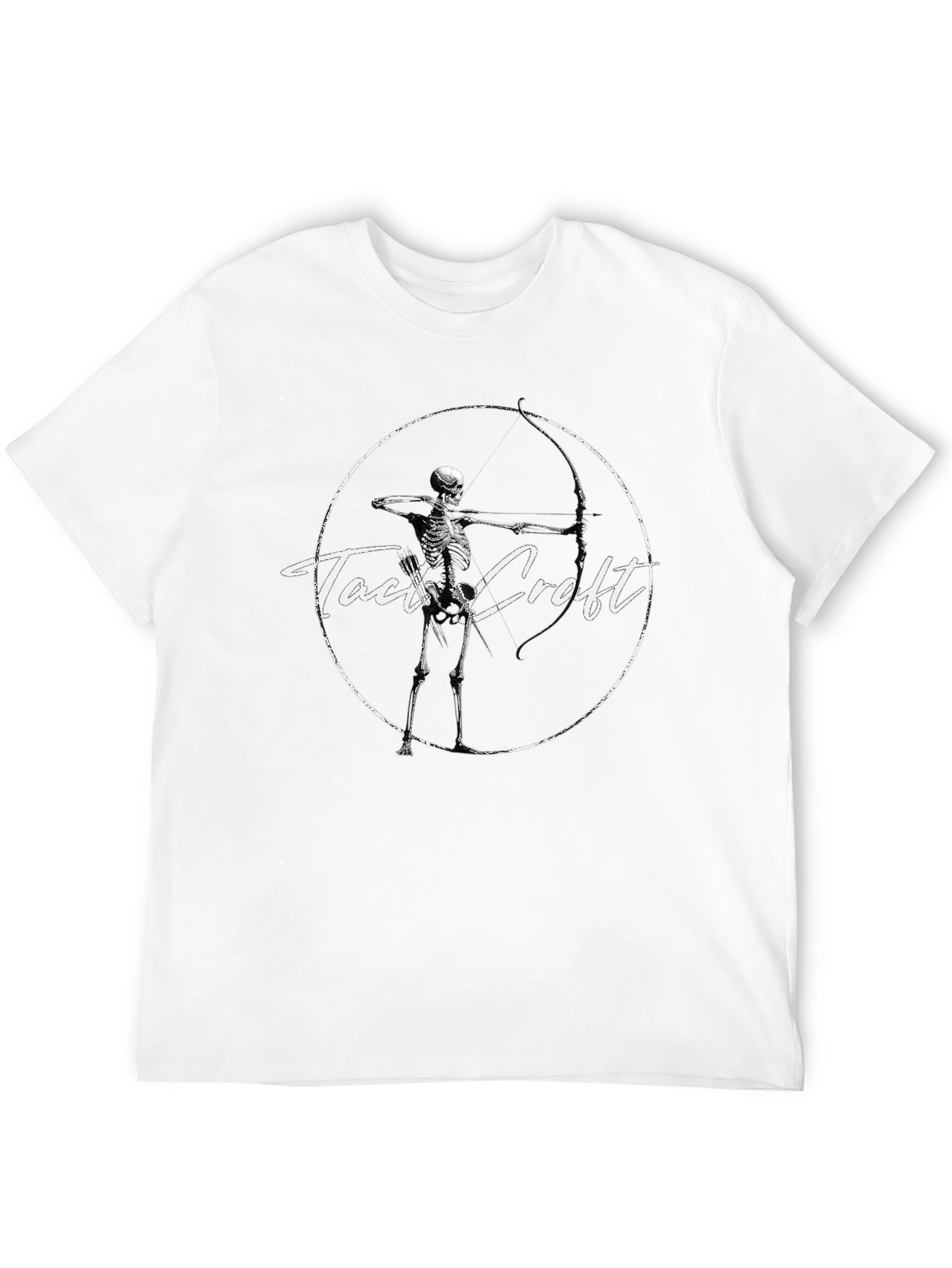 Black Tact Croft Skeleton Archer Graphic Tee - Black view 12