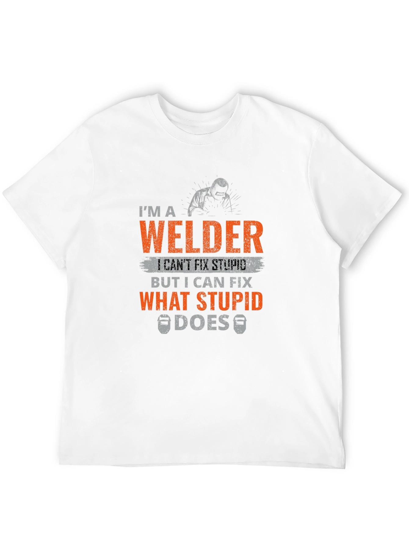 Black Welder T-Shirt - I Can Fix What Stupid Does view 12