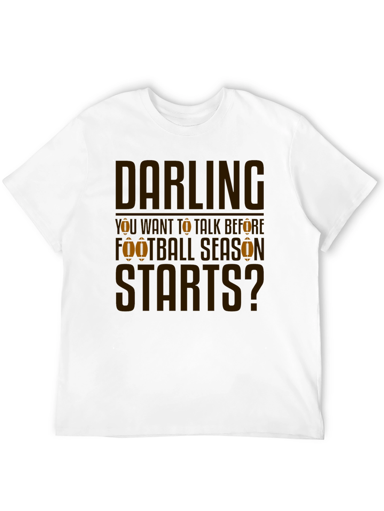 Darling Football Season T-Shirt - Black - 12
