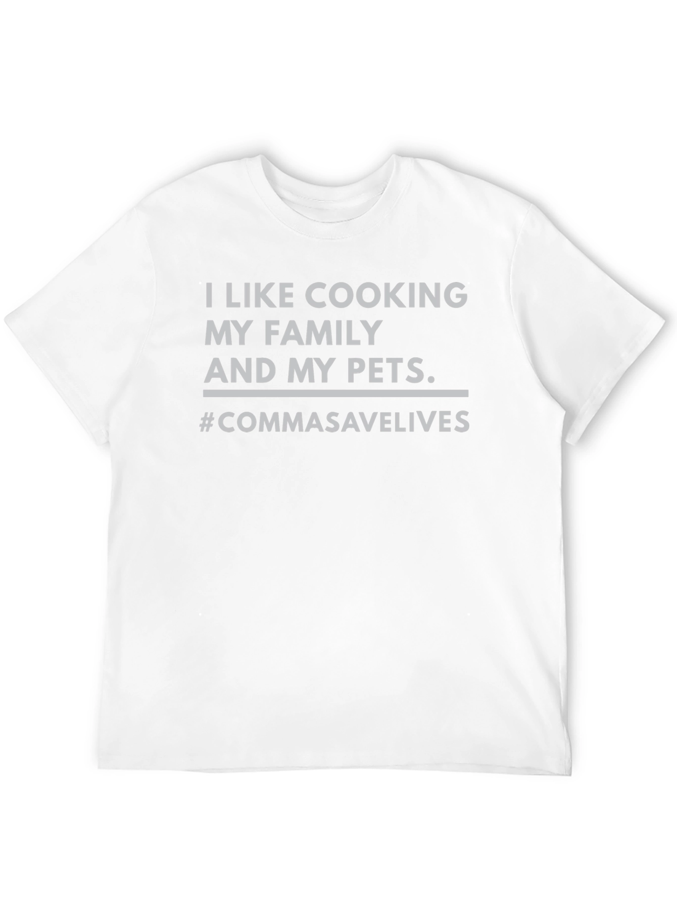 Black Comma Saves Lives Funny T-Shirt view 12